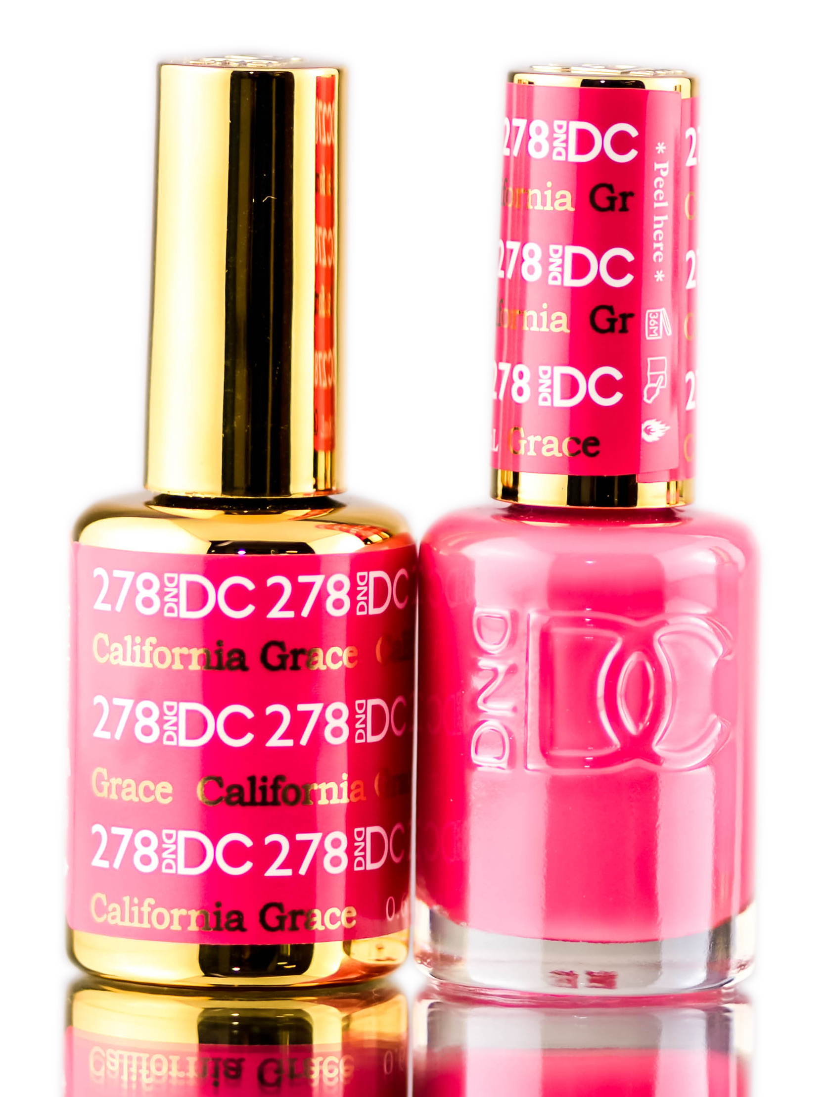 Esmalte En Gel Duo Dnd Dc Pinks 0,5 Oz + Esmalte De Uñas 0,5 Oz - Venta Internacional.