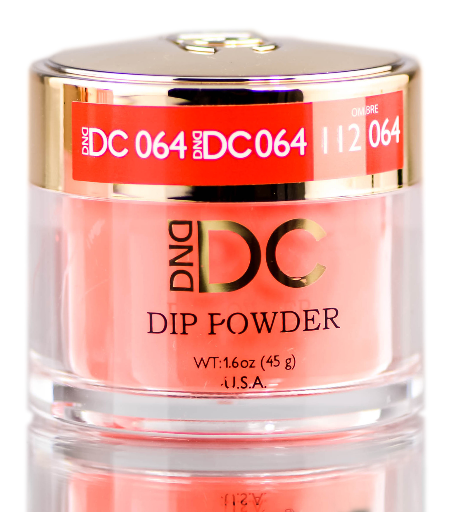 Polvo De Inmersión Para Uñas Dnd Dc Reds & Orange Valentine Red (064) - Venta Internacional.