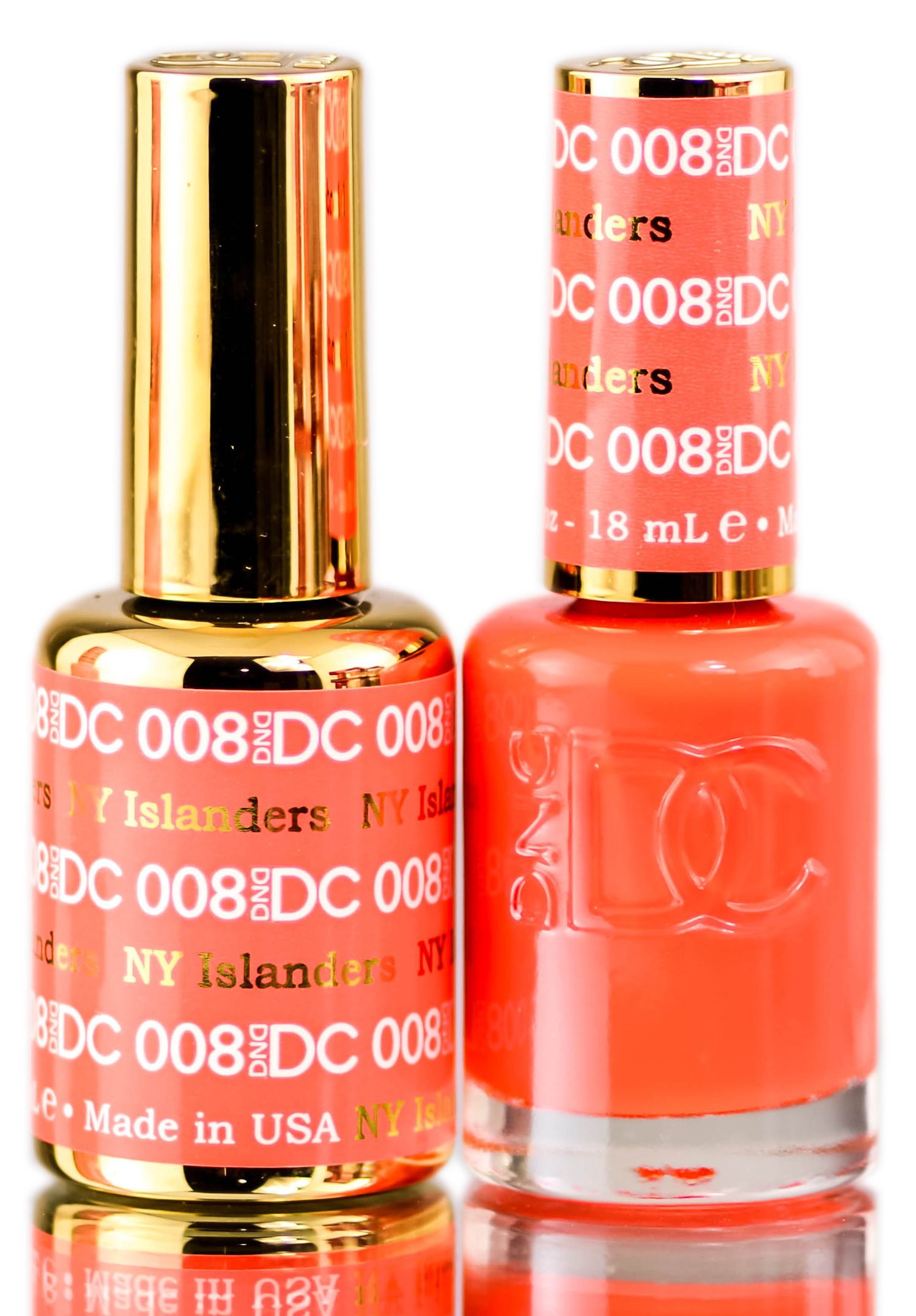 Esmalte En Gel Duo Dnd Dc Oranges 0,5 Oz + Esmalte De Uñas 0,5 Oz - Venta Internacional.