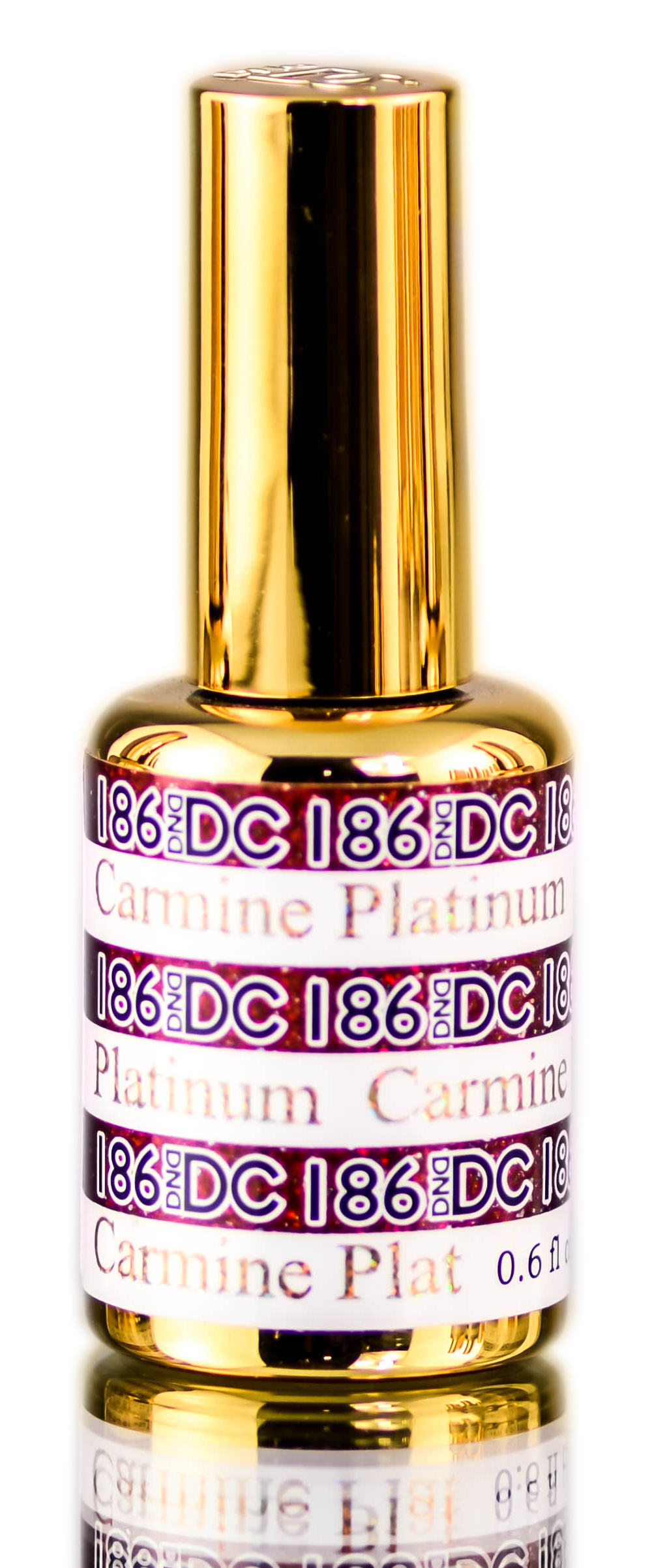 Esmalte En Gel Dnd Dc Platinum Para Uñas Con Purpurina Carmine 186 - Venta Internacional.