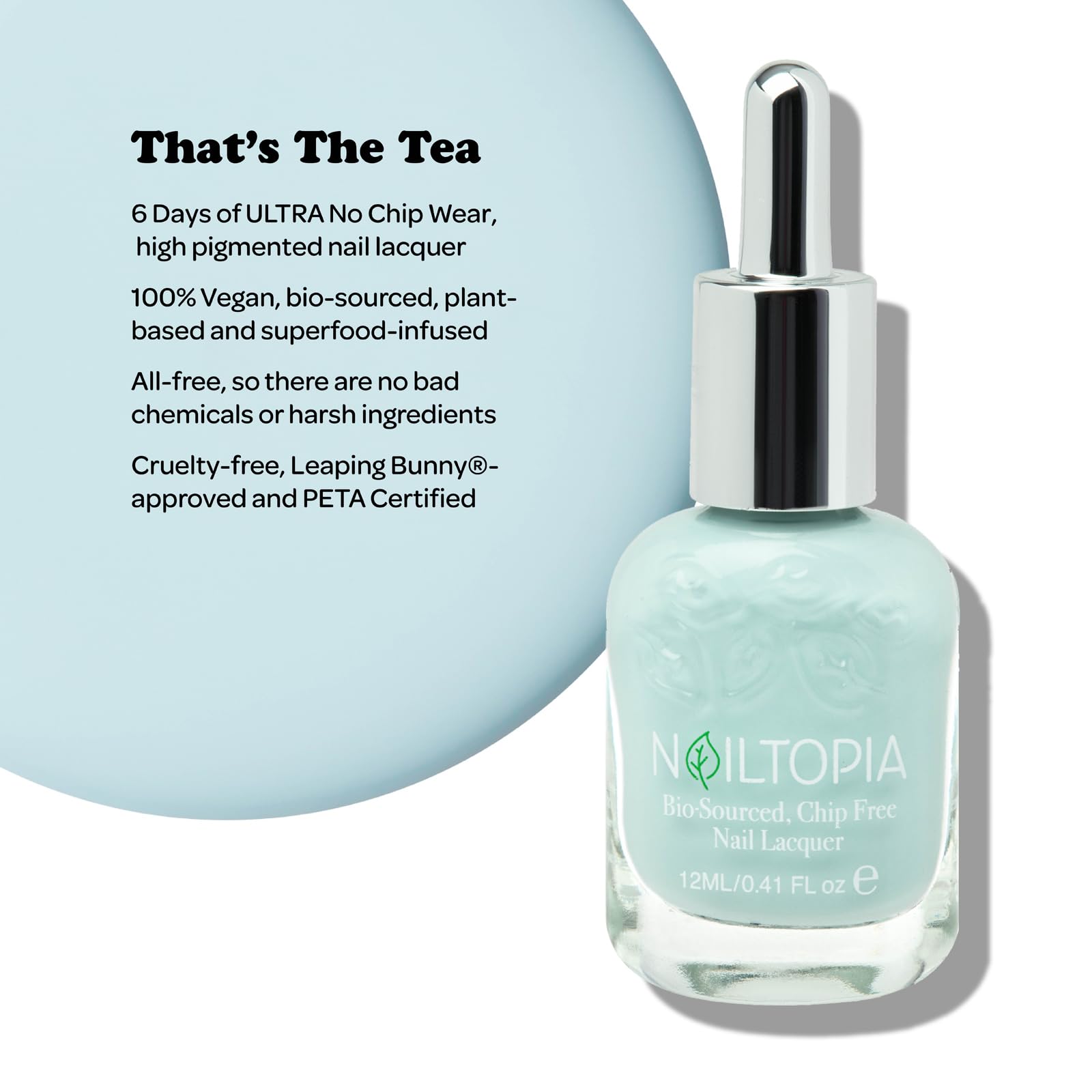 Foto 3 pulgar | Esmalte De Uñas Nailtopia A Base De Plantas Sin Chips That's The Tea - Venta Internacional.