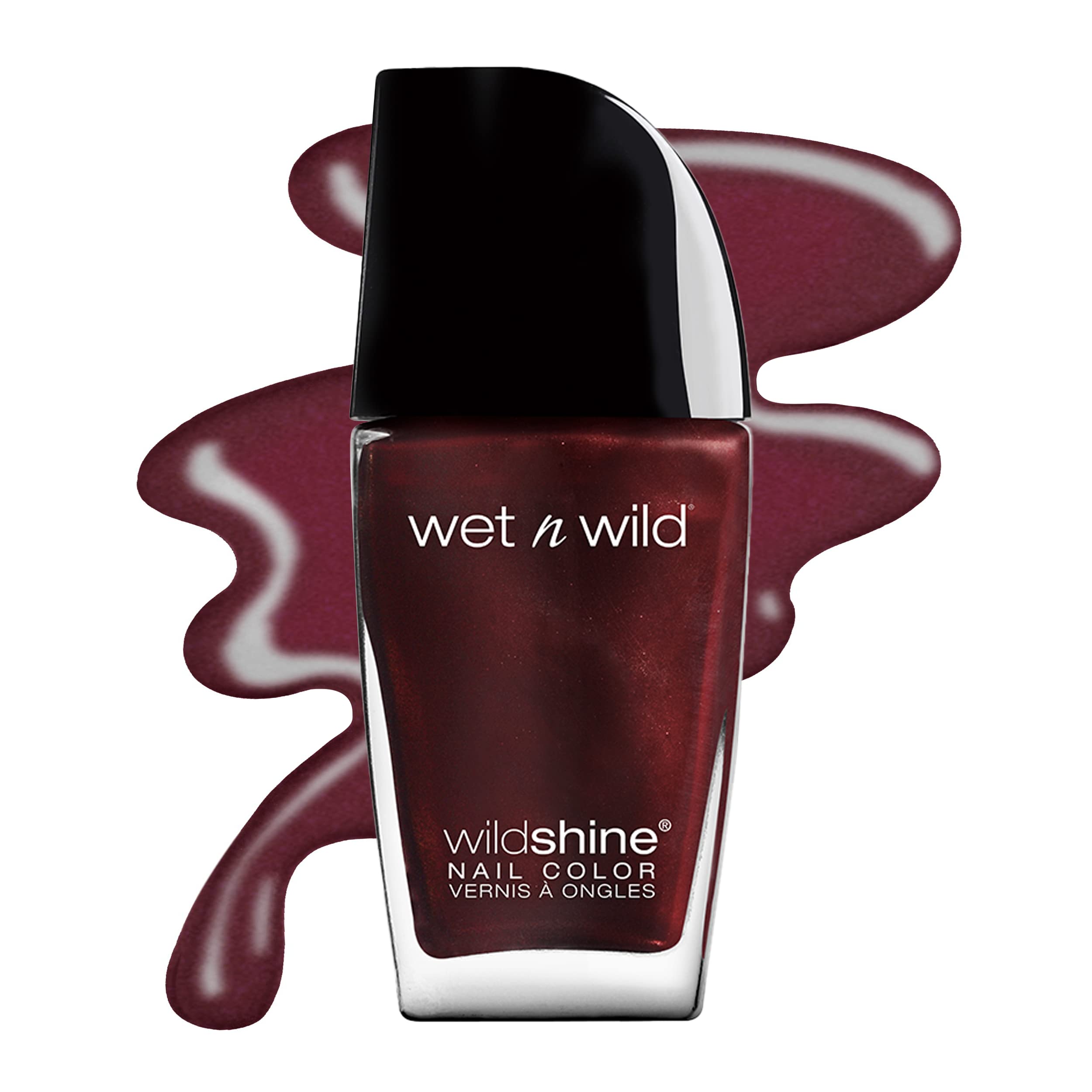 Foto 2 pulgar | Esmalte De Uñas Wet N Wild Wild Shine Red Burgundy Frost - Venta Internacional.