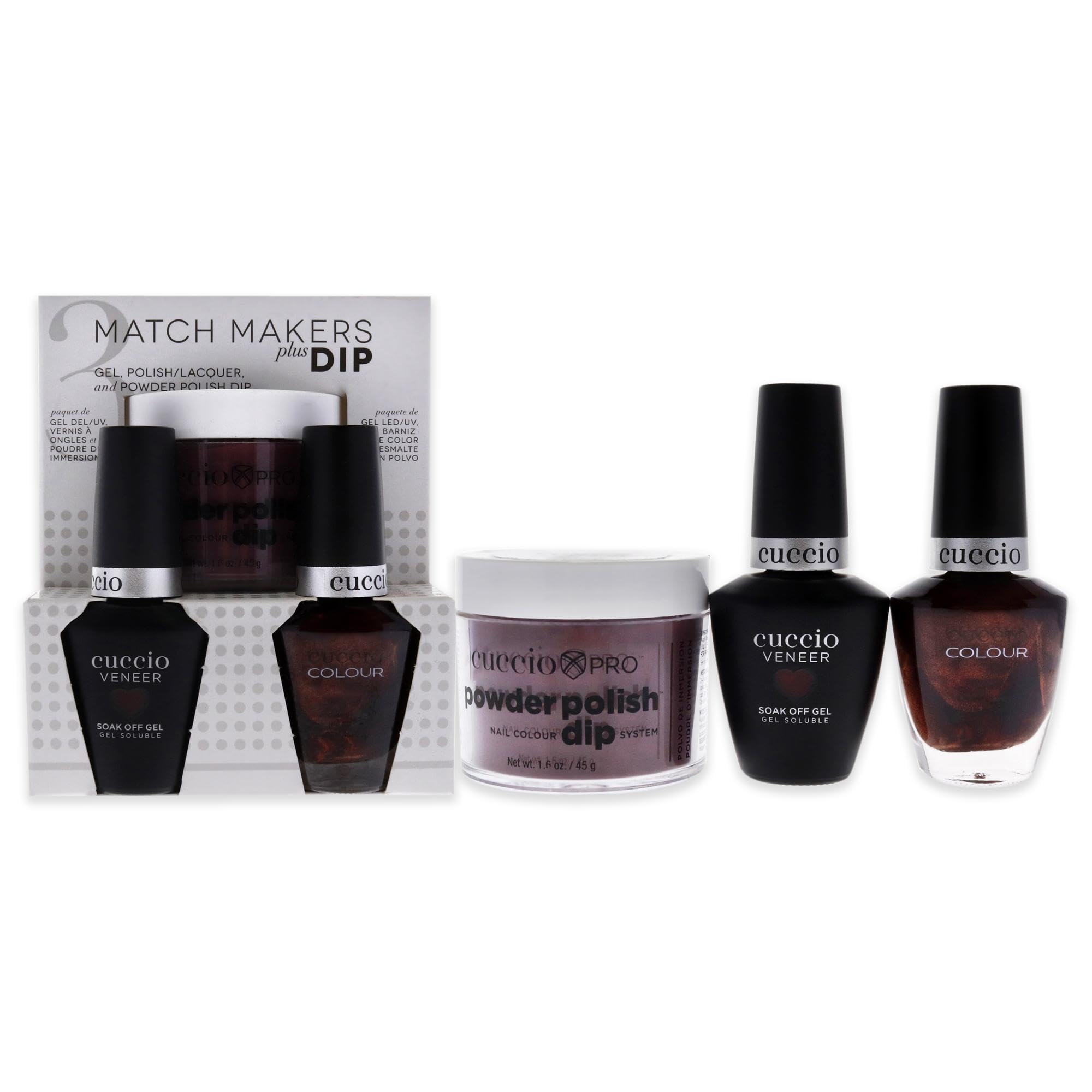 Kit De Baño Para Uñas Cuccio Colour Matchmakers Plus Beijing Night Glow - Venta Internacional.