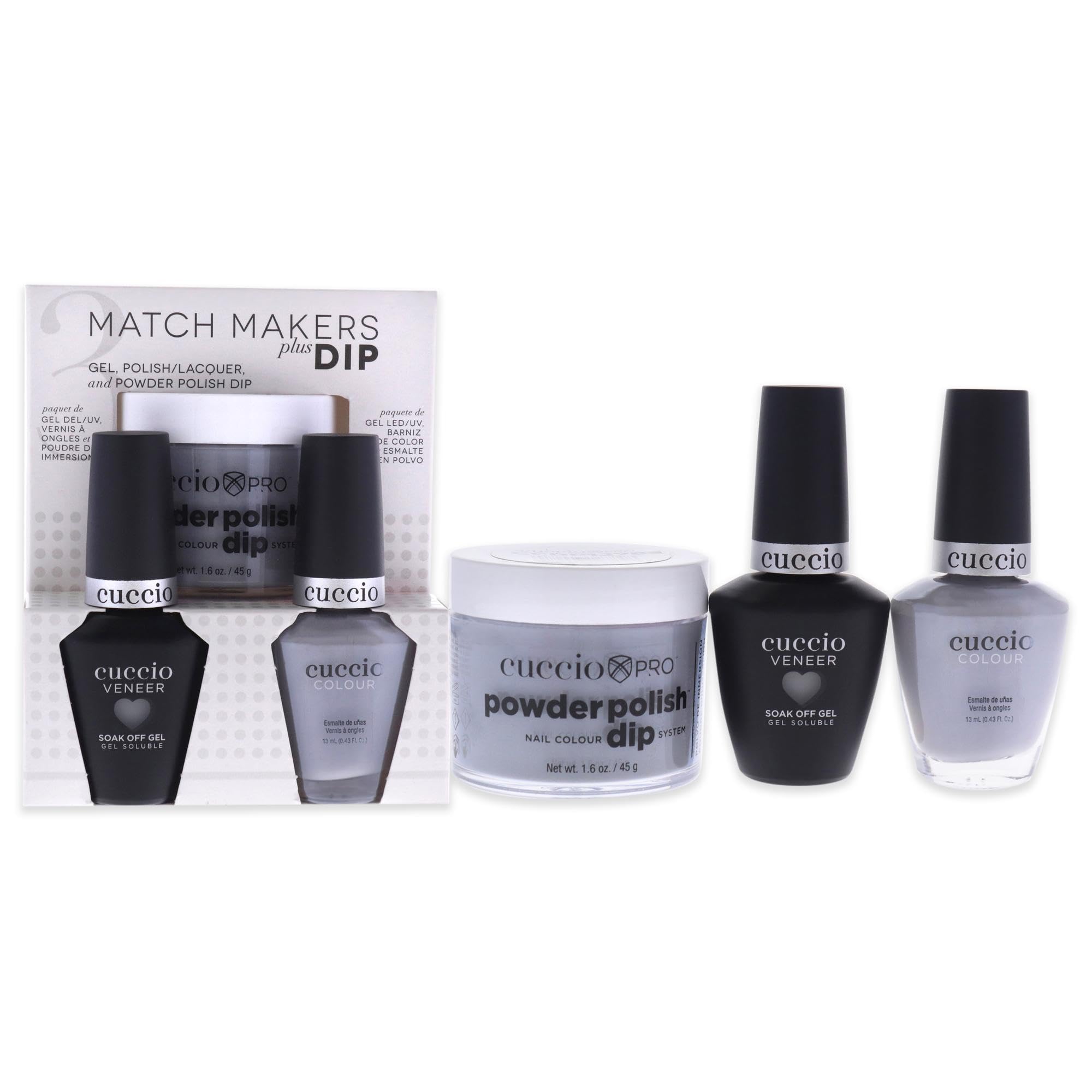 Kit De Baño Para Uñas Cuccio Colour Matchmakers Plus I Reflect, 3 Unidades - Venta Internacional.