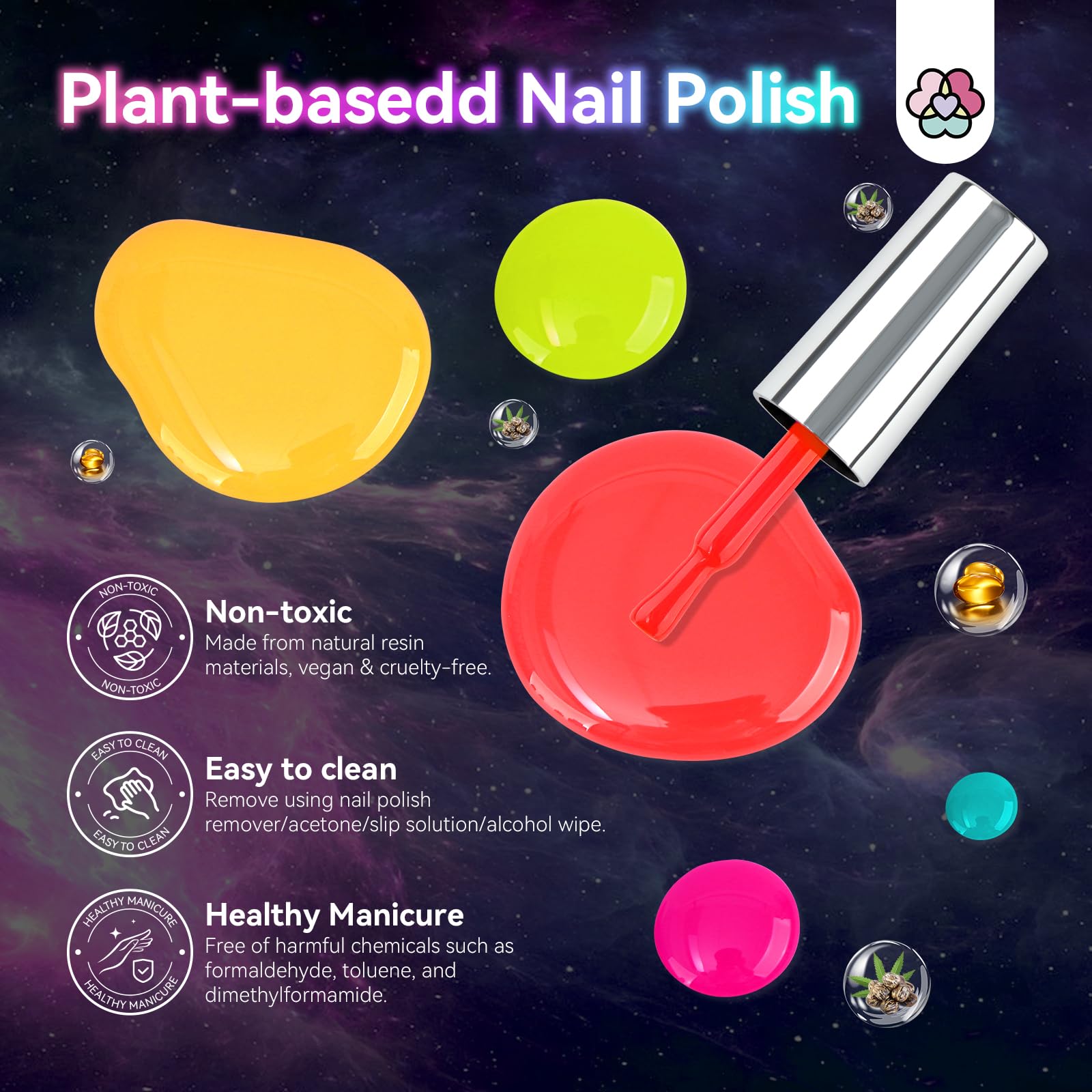 Foto 6 | Set De Esmaltes De Uñas Saviland Glows In The Dark, 12 Colores, Vegano - Venta Internacional.