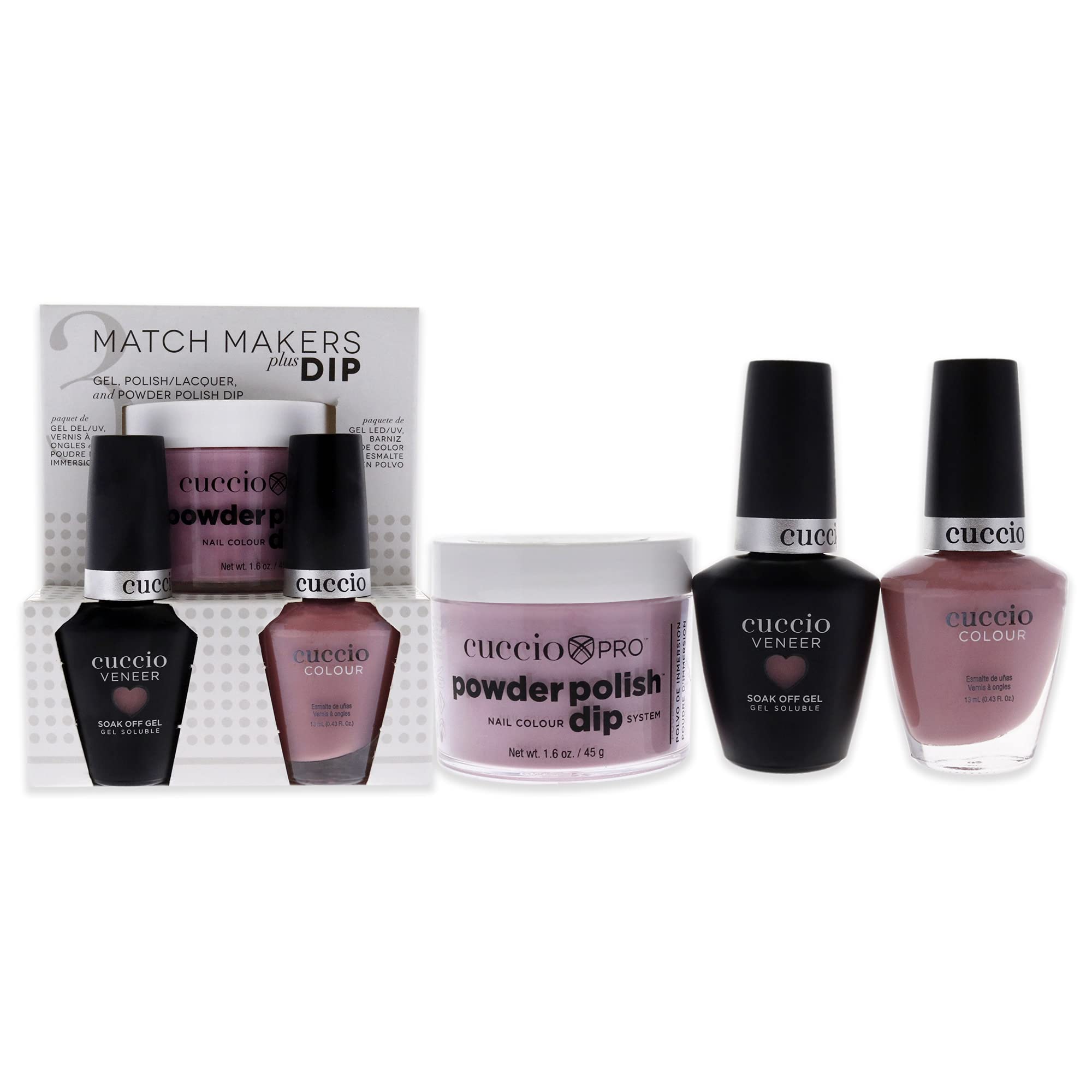 Kit De Baño Para Uñas Cuccio Colour Matchmakers Plus I Desire, 3 Unidades - Venta Internacional.