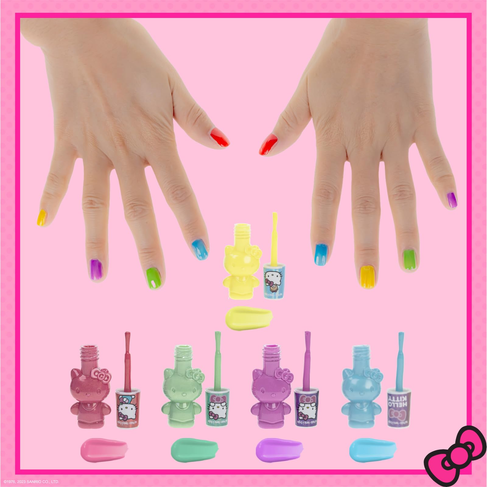 Foto 5 | Set De Esmaltes De Uñas Townley Girl Hello Kitty, Paquete De 8 Con Secador - Venta Internacional.