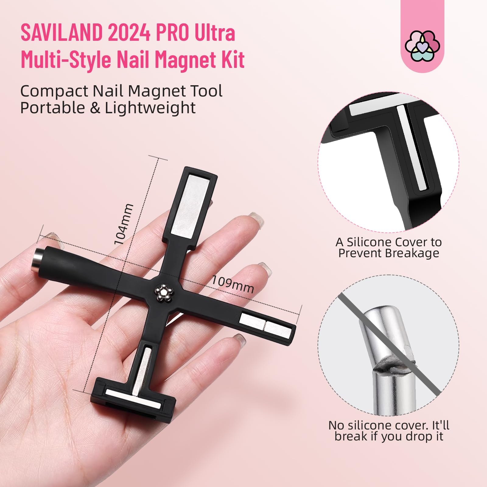 Foto 5 | Set De Esmaltes Magnéticos Para Uñas Saviland 2024, 5 En 1, Para Uñas - Venta Internacional.