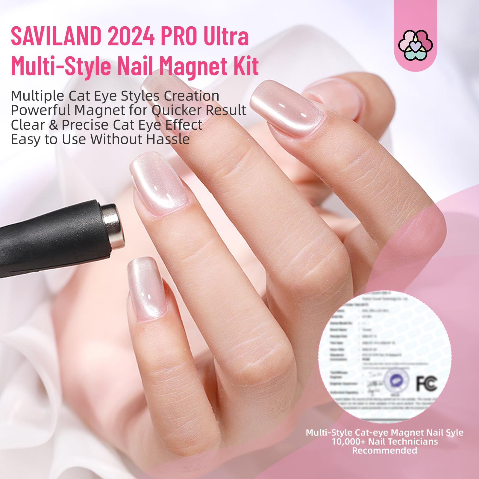 Foto 7 pulgar | Set De Esmaltes Magnéticos Para Uñas Saviland 2024, 5 En 1, Para Uñas - Venta Internacional.