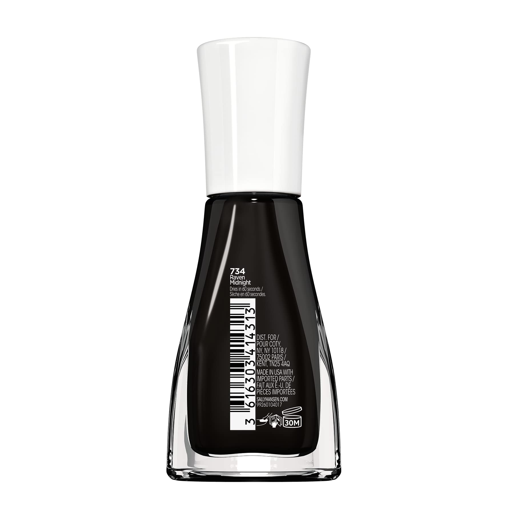 Foto 8 pulgar | Esmalte De Uñas Sally Hansen Insta Dri X Glaad Raven Midnight - Venta Internacional.