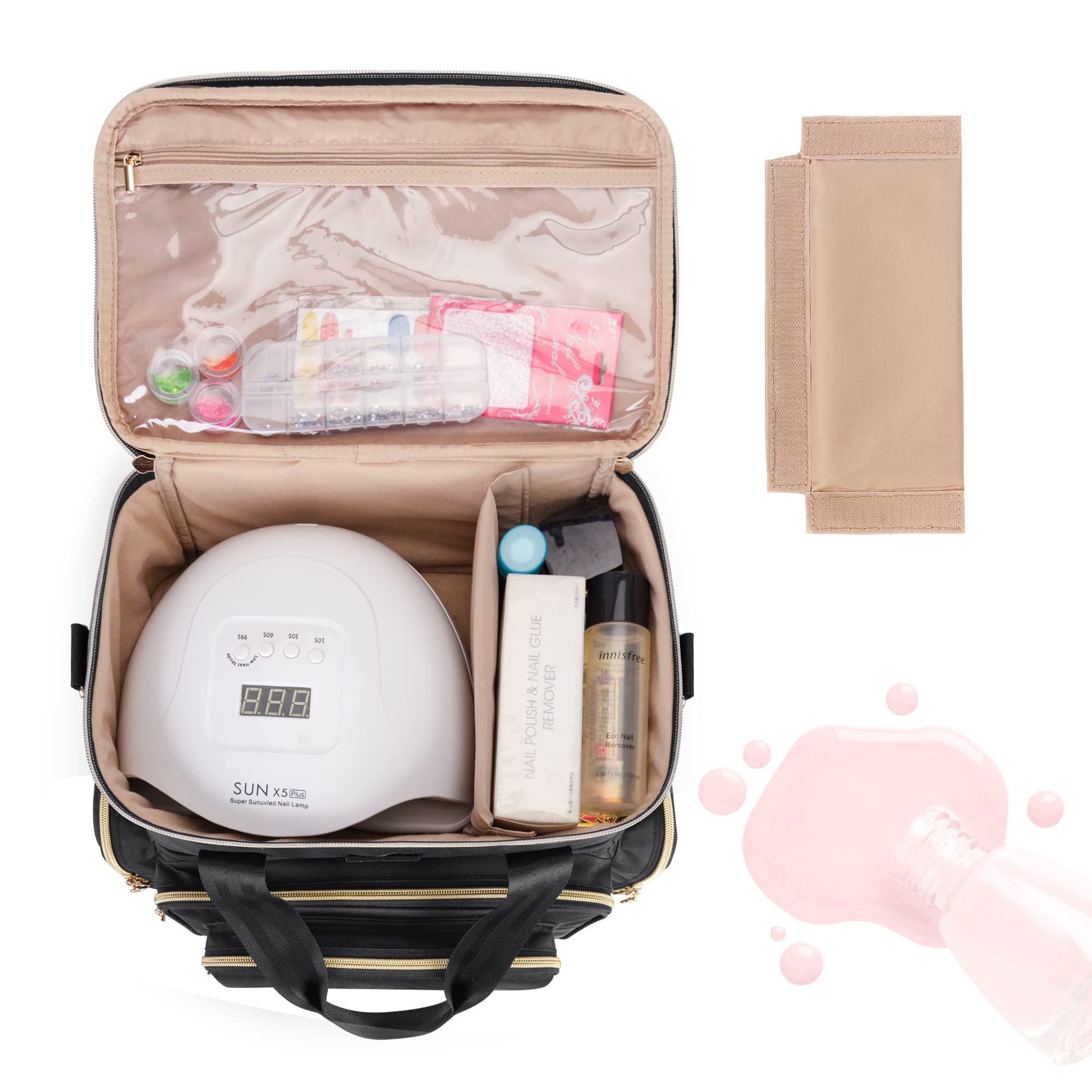 Foto 4 pulgar | Organizador De Esmalte De Uñas Bafaso De Doble Capa Con Capacidad Para 70 Botellas - Venta Internacional.