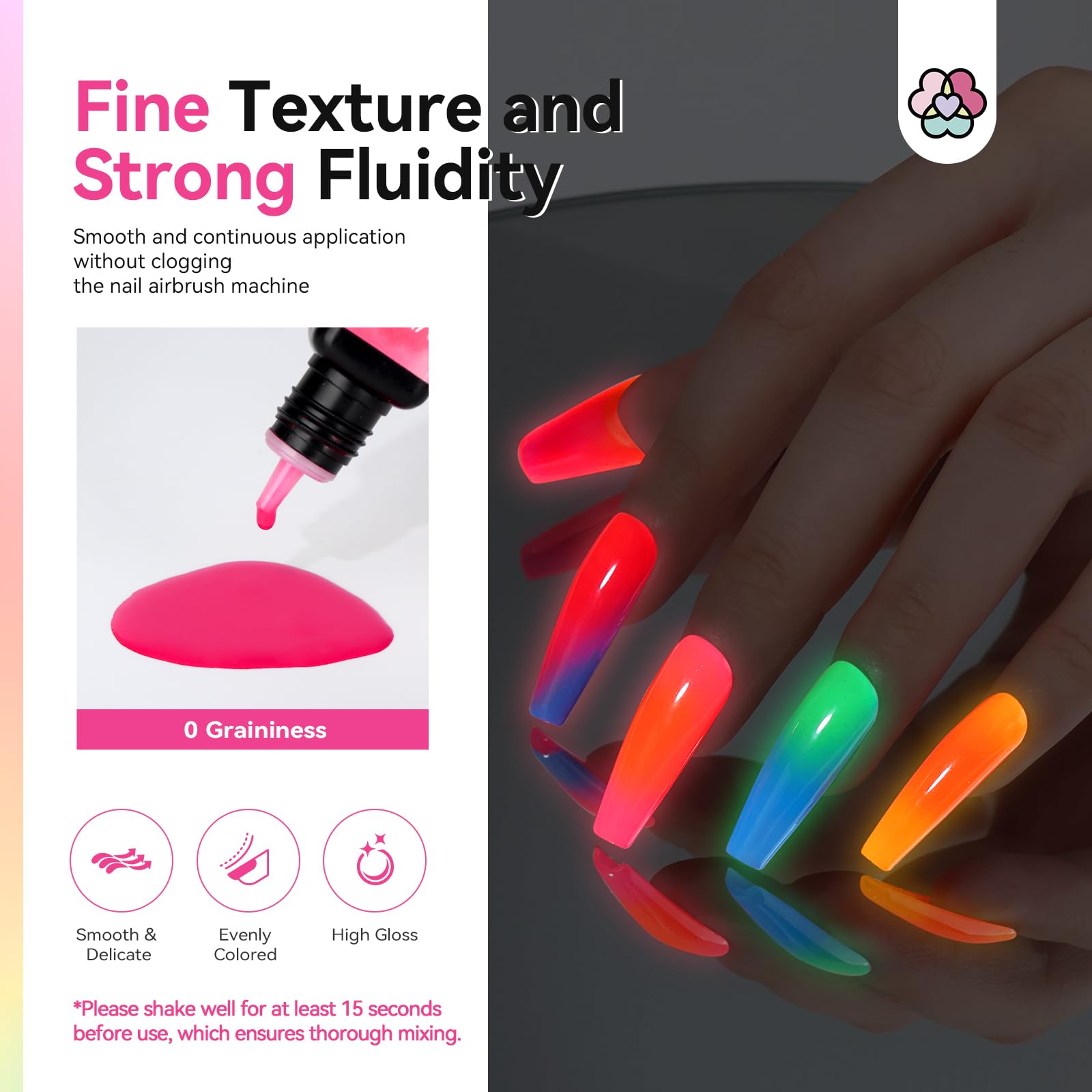 Foto 5 | Set De Esmaltes De Uñas En Gel Con Aerógrafo Saviland, Sin Dilución, 12 Colores - Venta Internacional.