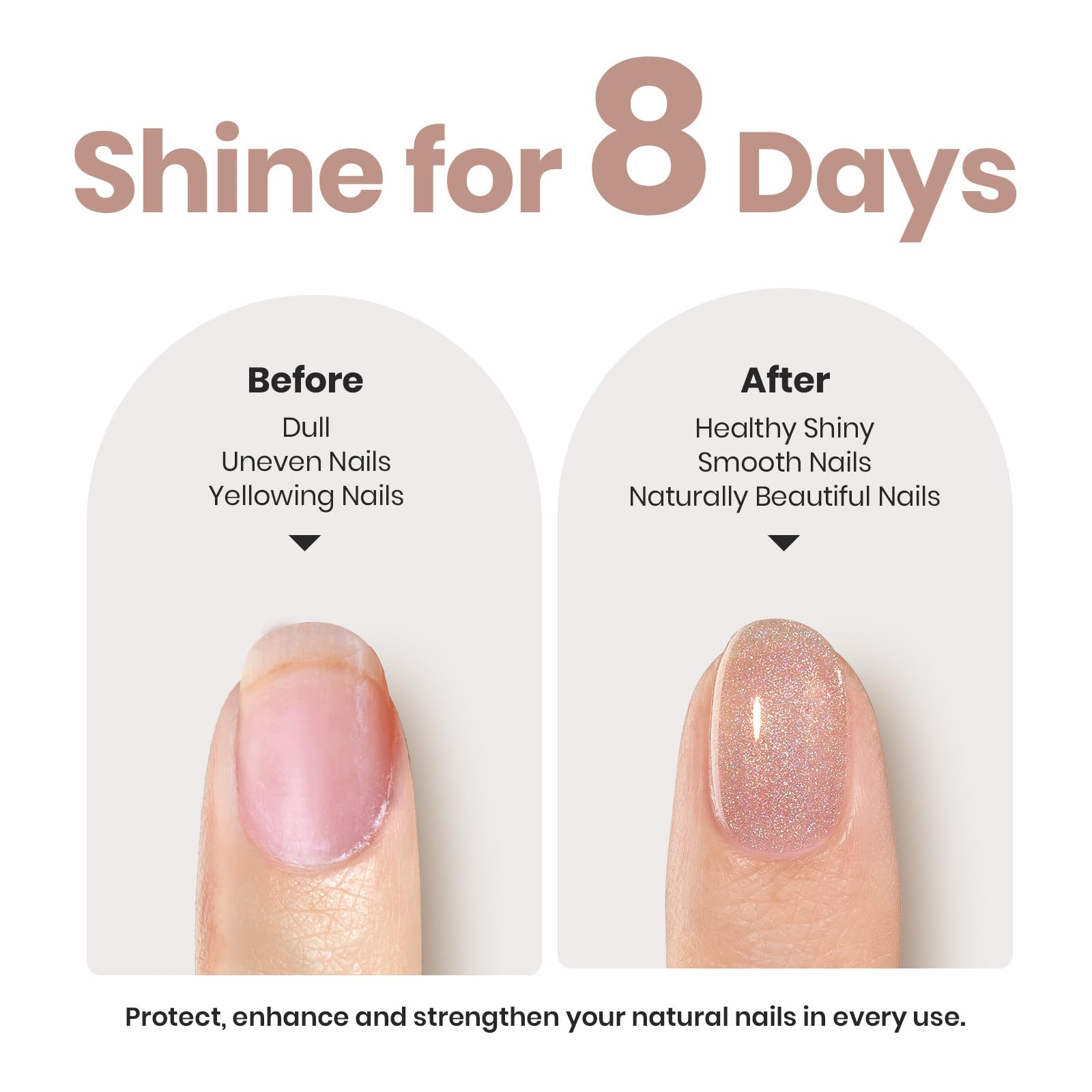 Foto 6 | Fortalecedor De Uñas Beetles Nail Growth, 15 Ml, Color Marrón Brillante - Venta Internacional.