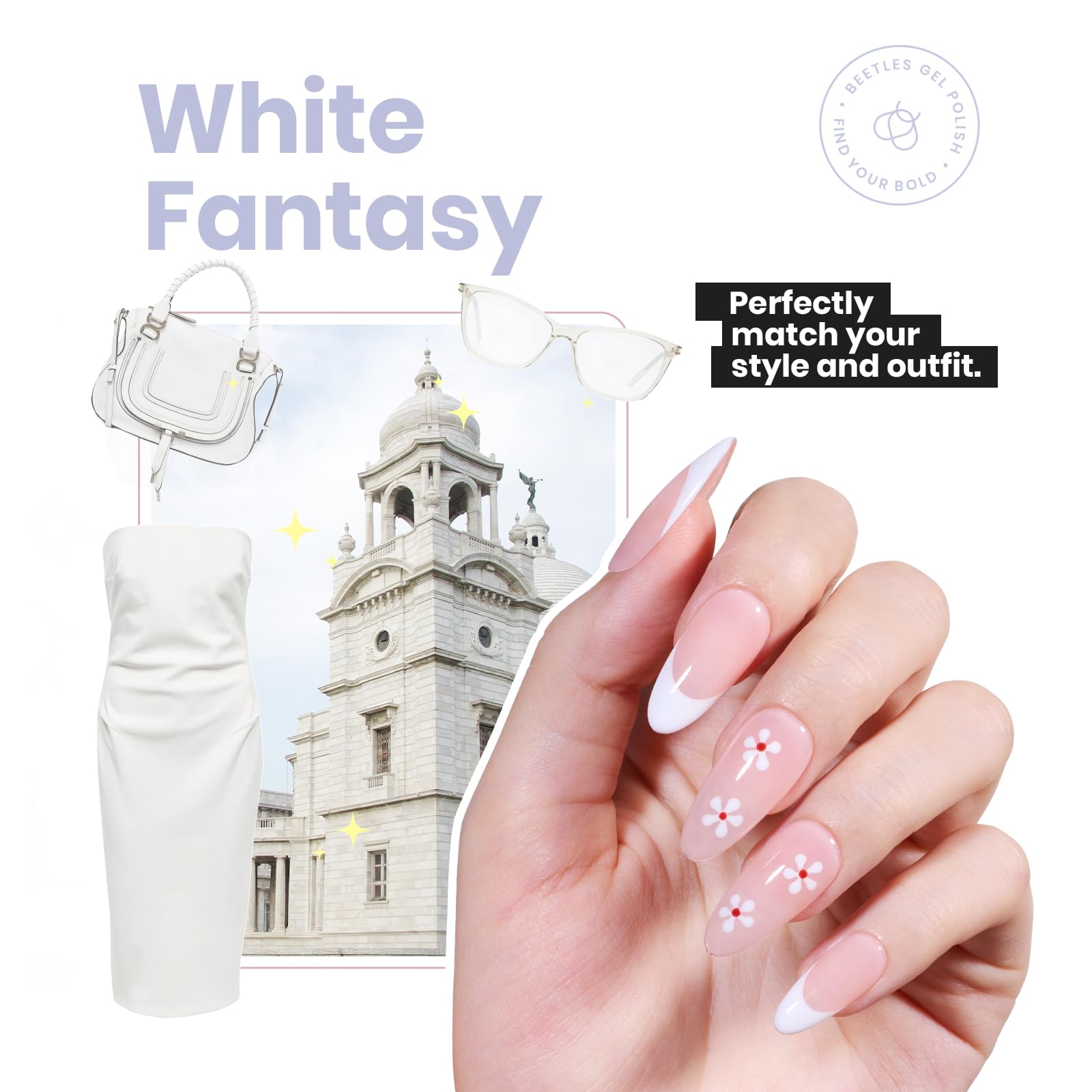 Foto 5 pulgar | Esmalte Fortalecedor De Uñas Beetles 2 En 1, 15 Ml, De Secado Rápido, Blanco - Venta Internacional.