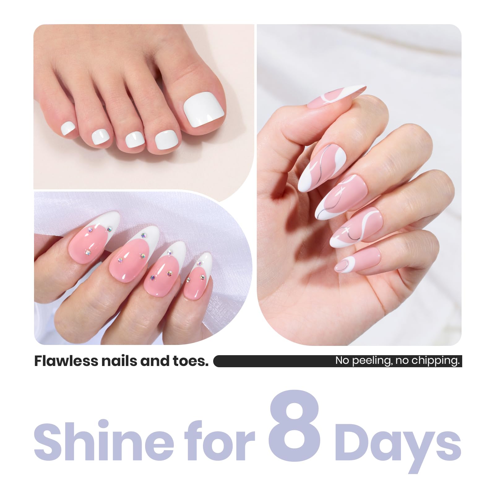 Foto 6 pulgar | Esmalte Fortalecedor De Uñas Beetles 2 En 1, 15 Ml, De Secado Rápido, Blanco - Venta Internacional.