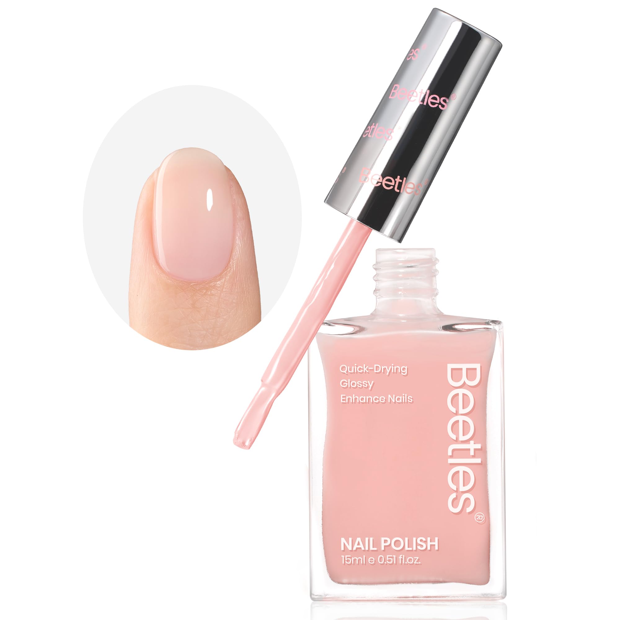 Foto 2 pulgar | Esmalte De Uñas Beetles Fast Drying Nude Pink, 15 Ml, Cuidado De Uñas - Venta Internacional.