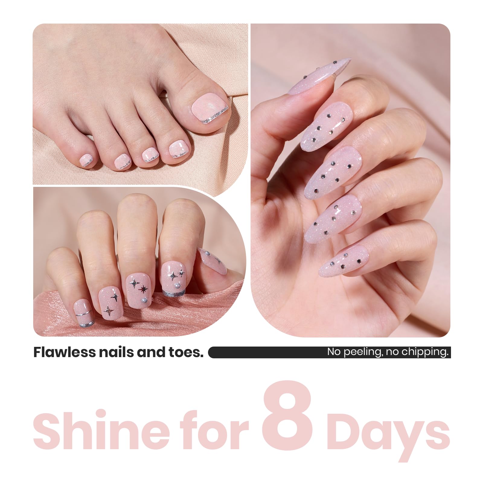 Foto 6 pulgar | Esmalte De Uñas Beetles 2 En 1, Fortalecedor De Uñas, Color Rosa Nude, 15 Ml - Venta Internacional.