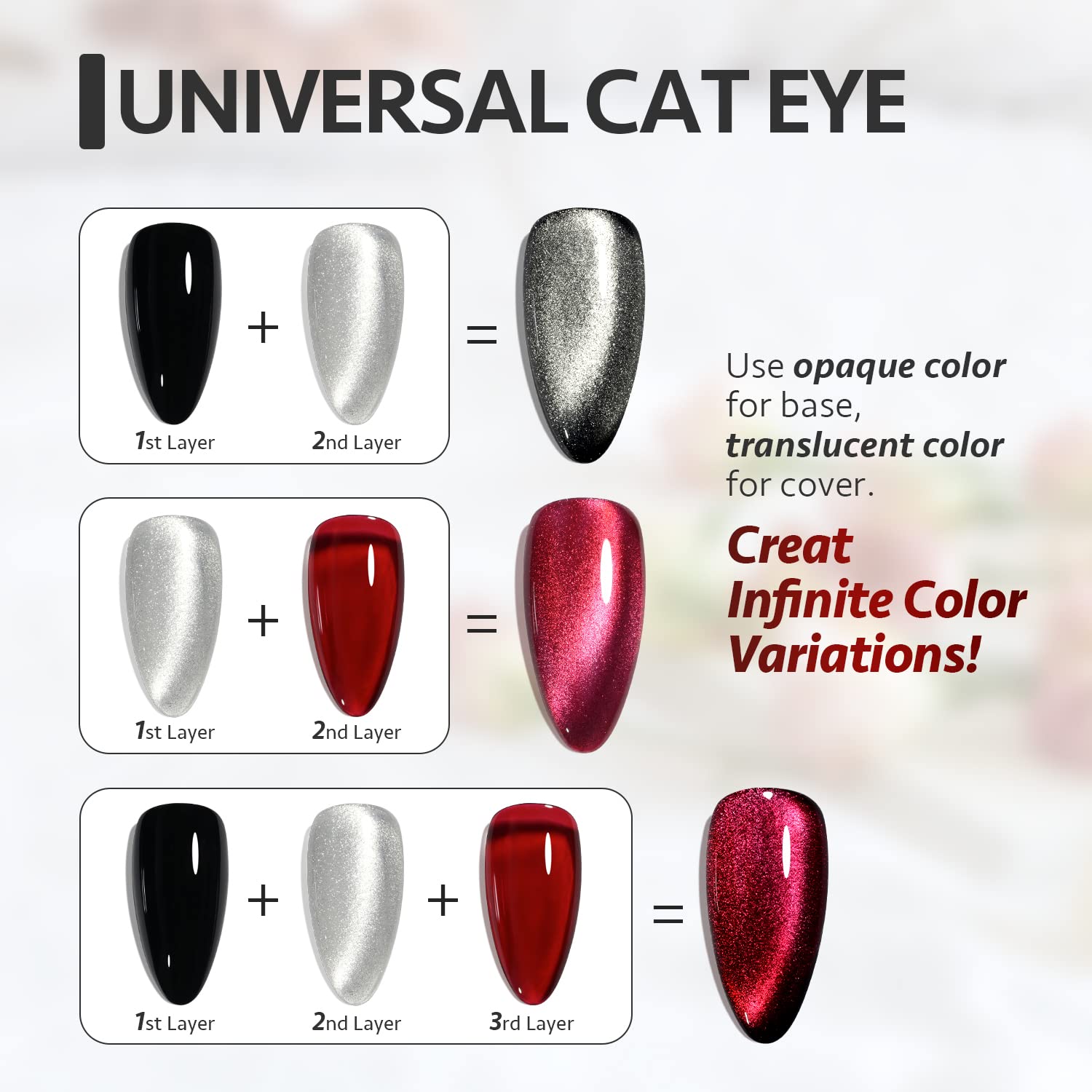 Foto 4 | Esmalte De Uñas Gaoy Cat Eye Gel 16 Ml Con Imán 1138 Silver - Venta Internacional.