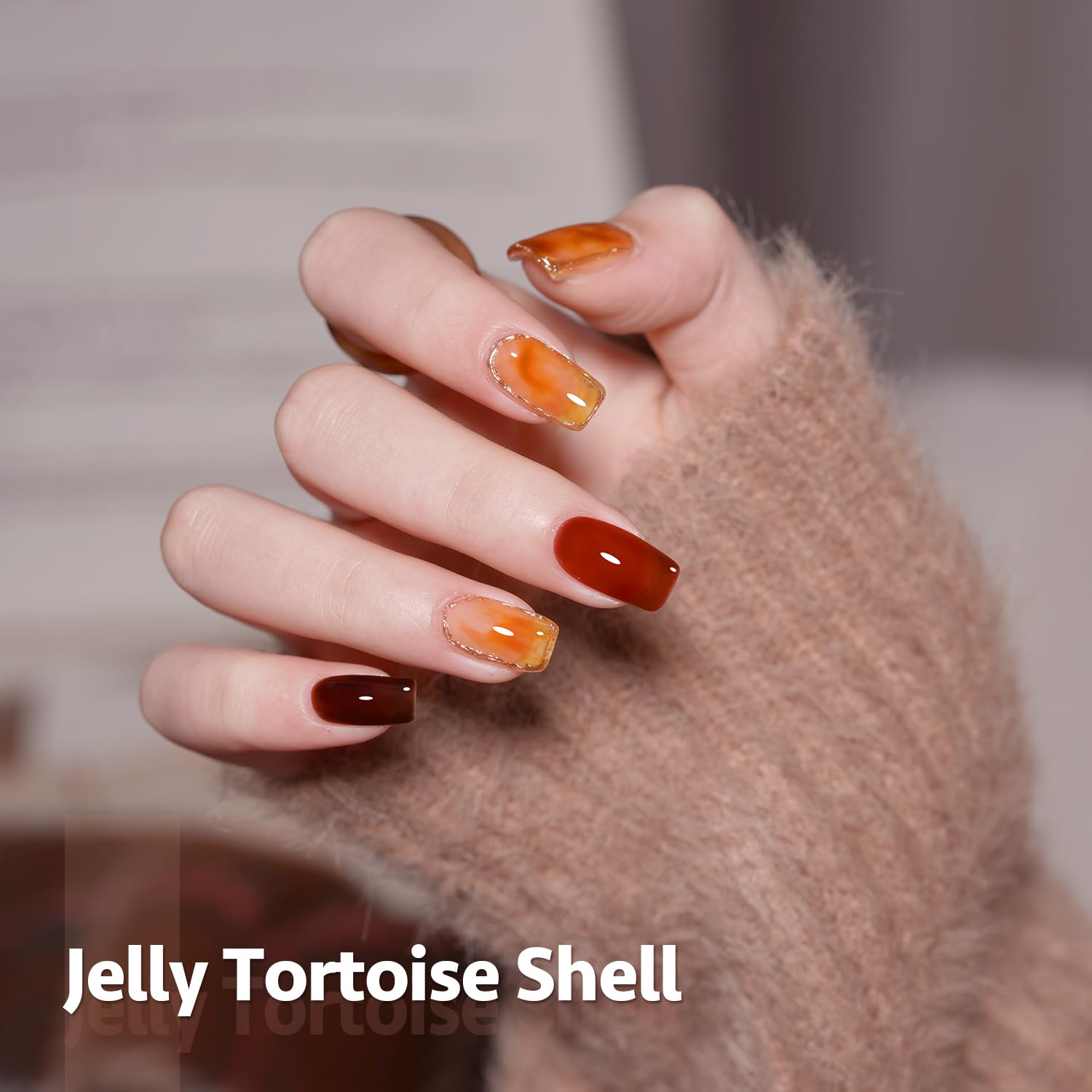 Foto 3 | Set De Esmaltes De Uñas Gaoy Jelly Brown Gel, 6 Colores, 7,3 Ml, Uv/led - Venta Internacional.