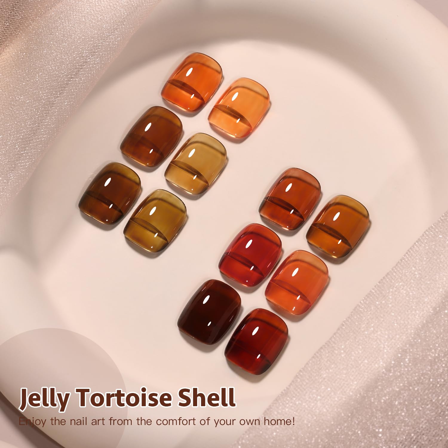 Foto 7 pulgar | Set De Esmaltes De Uñas Gaoy Jelly Brown Gel, 6 Colores, 7,3 Ml, Uv/led - Venta Internacional.