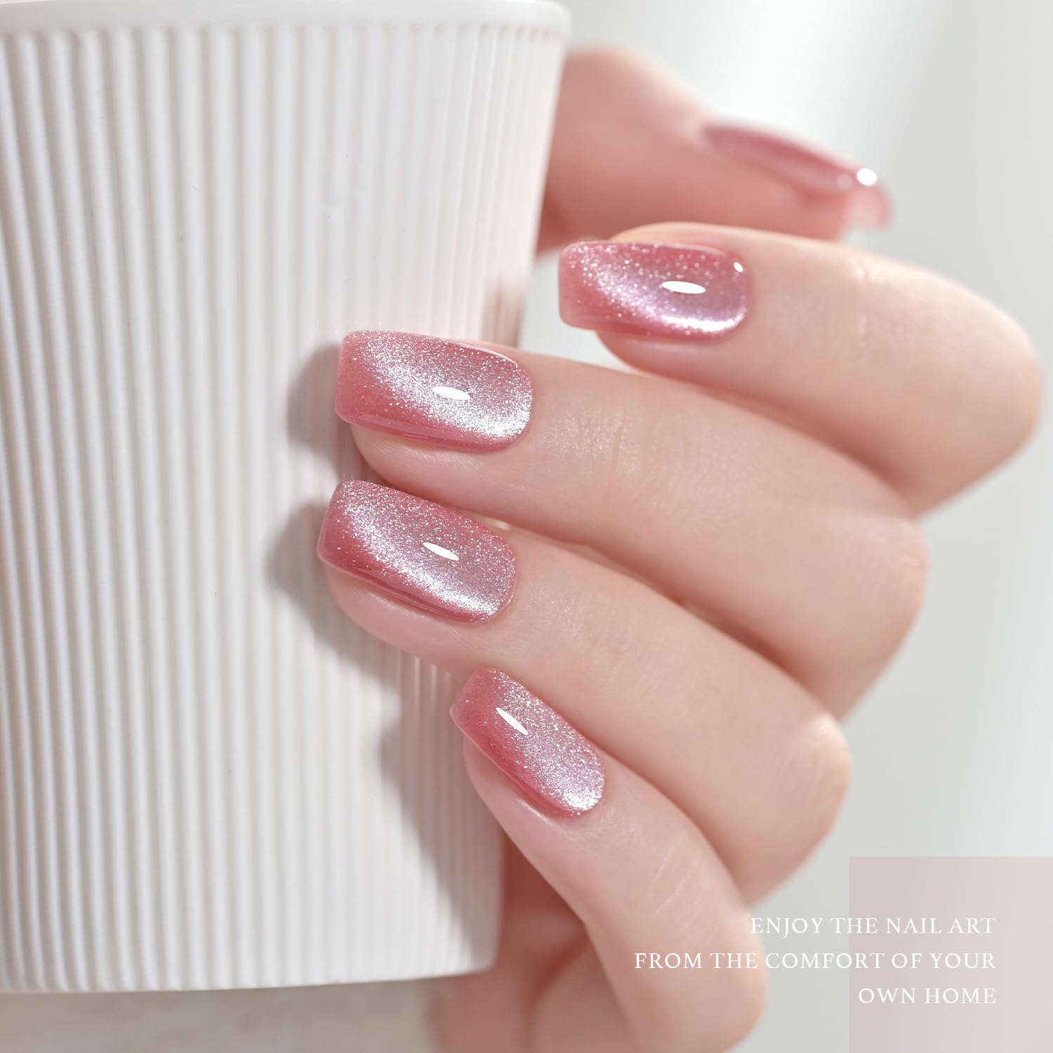 Foto 4 pulgar | Set De Esmaltes De Uñas Gaoy Pink Ocean Cat Eye Gel Con Imán De 7,3 Ml X6 - Venta Internacional.
