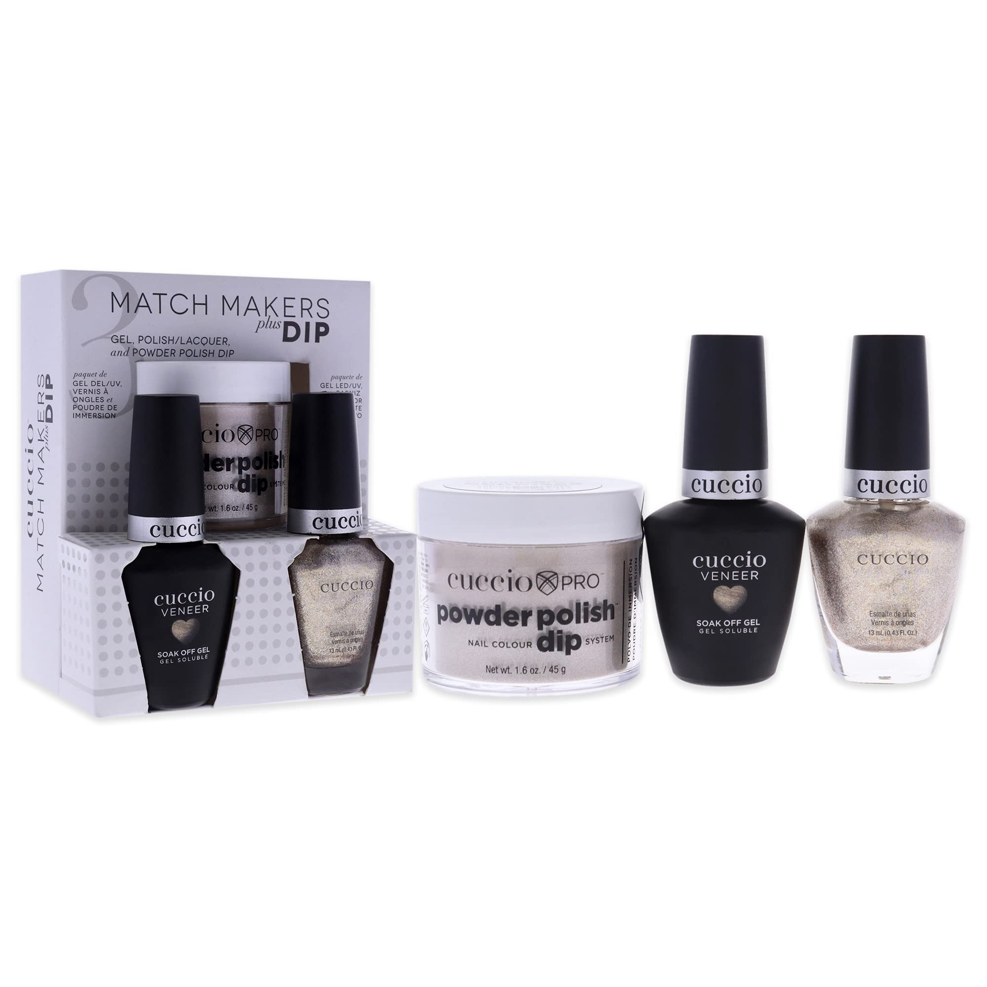 Foto 4 pulgar | Kit De Baño Para Uñas Cuccio Colour Matchmakers Plus Pop, Fizz, Clink - Venta Internacional.