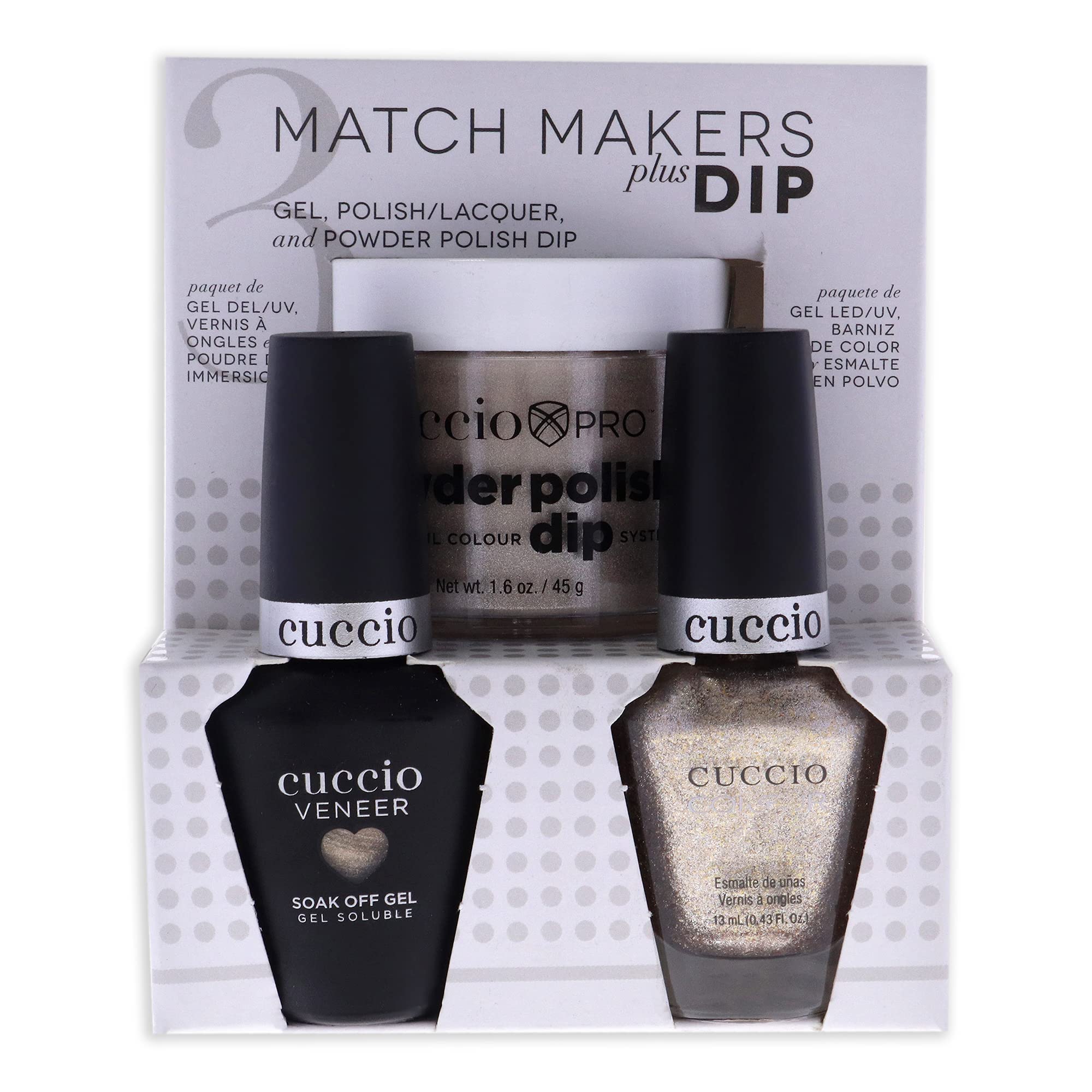 Foto 6 pulgar | Kit De Baño Para Uñas Cuccio Colour Matchmakers Plus Pop, Fizz, Clink - Venta Internacional.