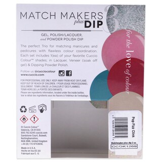 Foto 6 | Kit De Baño Para Uñas Cuccio Colour Matchmakers Plus Pop, Fizz, Clink - Venta Internacional.