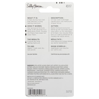 Foto 2 | Esmalte de Uñas Sally Hansen Insta-dri Top Coat 13ml 45117 - Venta Internacional