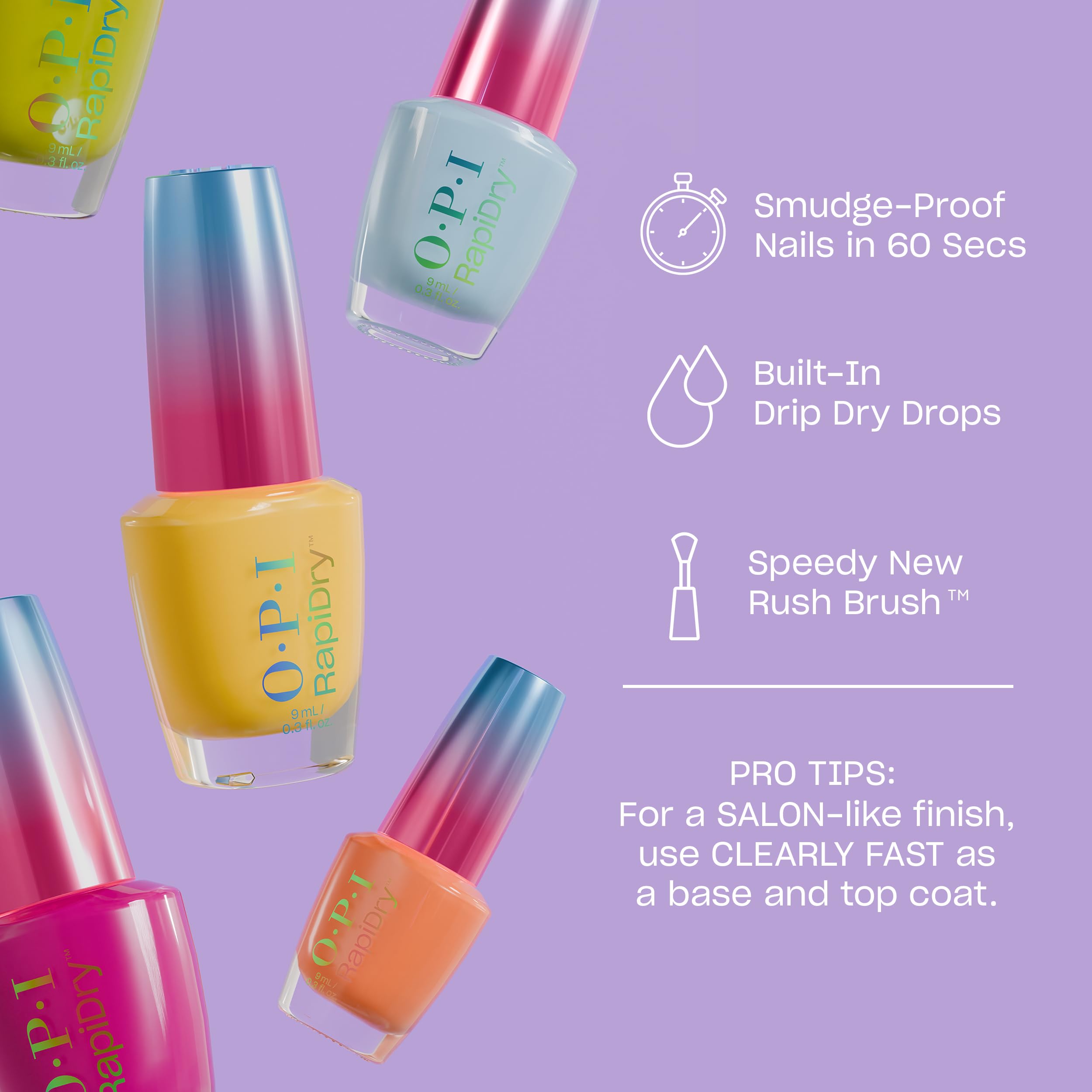 Foto 2 | Esmalte De Uñas Opi Rapidry Asapink Bright Pink Vegan 15 Ml - Venta Internacional.