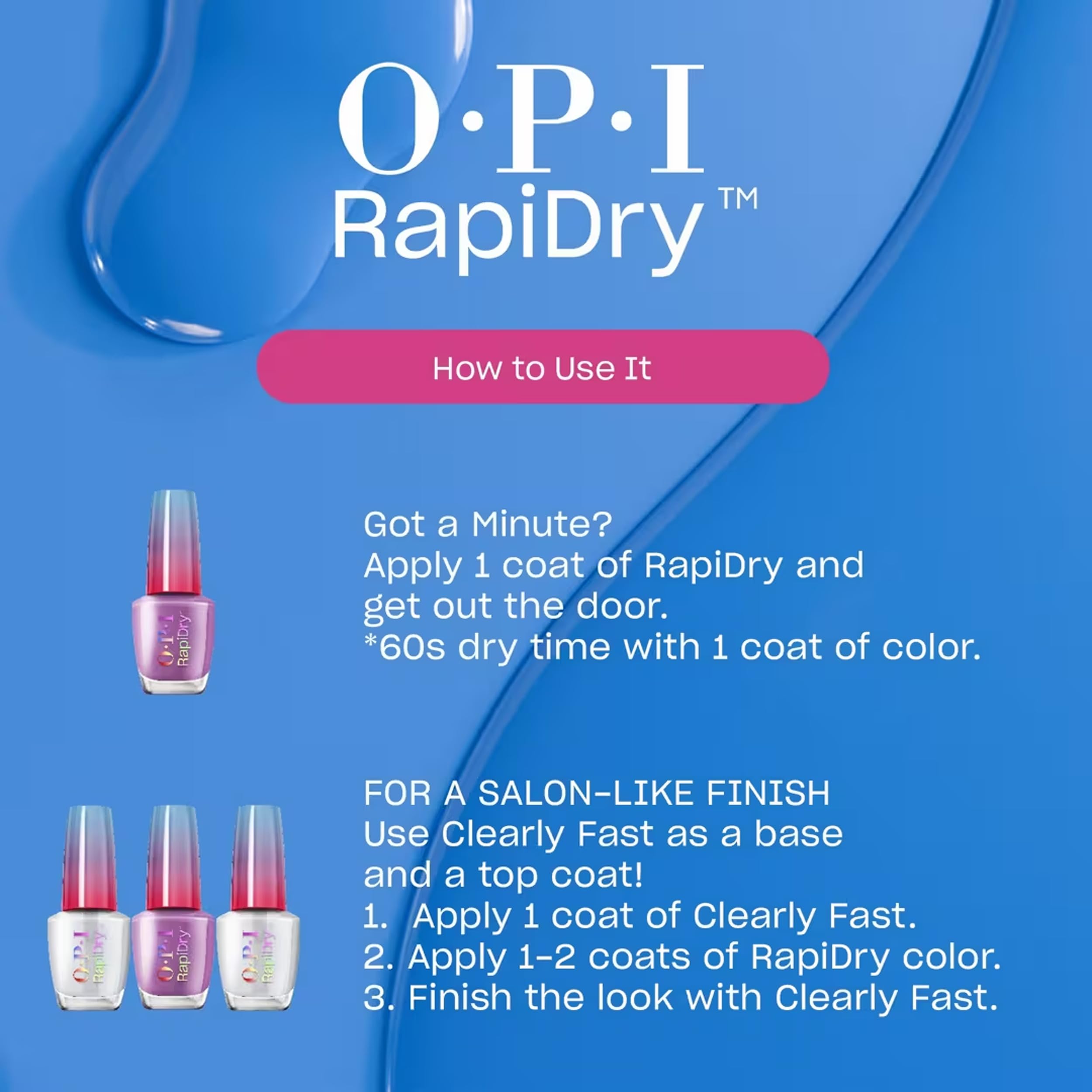 Foto 6 pulgar | Esmalte De Uñas Opi Rapidry Asapink Bright Pink Vegan 15 Ml - Venta Internacional.