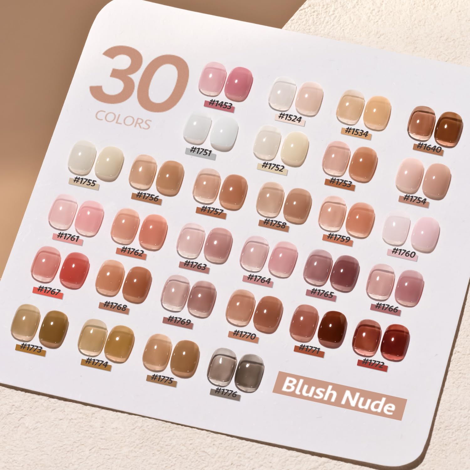 Foto 2 | Set De Esmaltes De Uñas Gaoy Jelly Gel Sheer Pink Nude, 33 Unidades Con Acc - Venta Internacional.