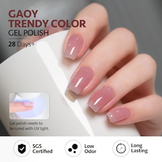 Foto 4 | Set De Esmaltes De Uñas Gaoy Jelly Gel Sheer Pink Nude, 33 Unidades Con Acc - Venta Internacional.