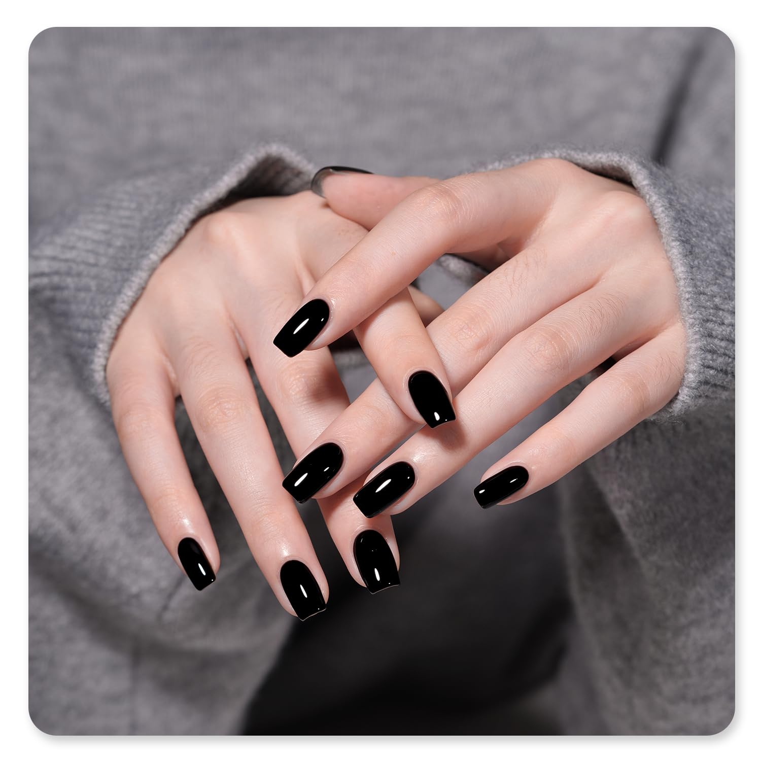 Foto 4 pulgar | Esmalte De Uñas En Gel Gaoy, Negro, 16 Ml, Remoja Y Cura Con Luz Uv - Venta Internacional.