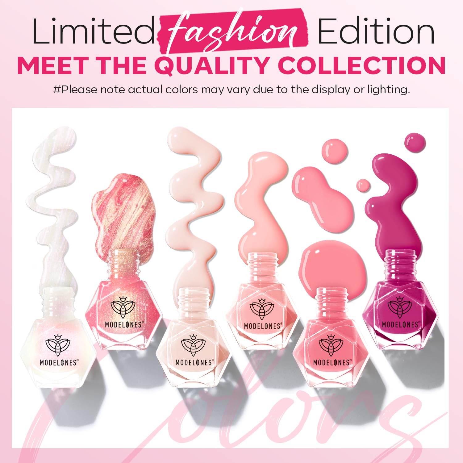 Foto 5 | Set De Esmaltes De Uñas Modelones, 6 Colores, Rosa Intenso, Rosa Nude - Venta Internacional.
