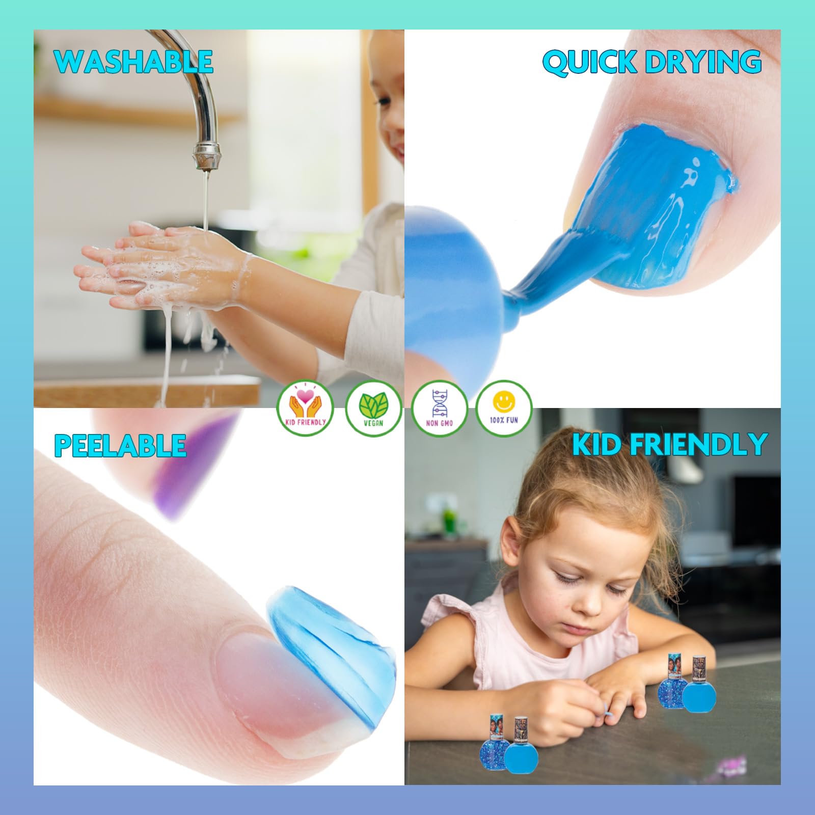 Foto 4 pulgar | Set De Esmaltes De Uñas Townley Girl Moana 2 A Base De Agua, 18 Unidades, 3 O Más - Venta Internacional.