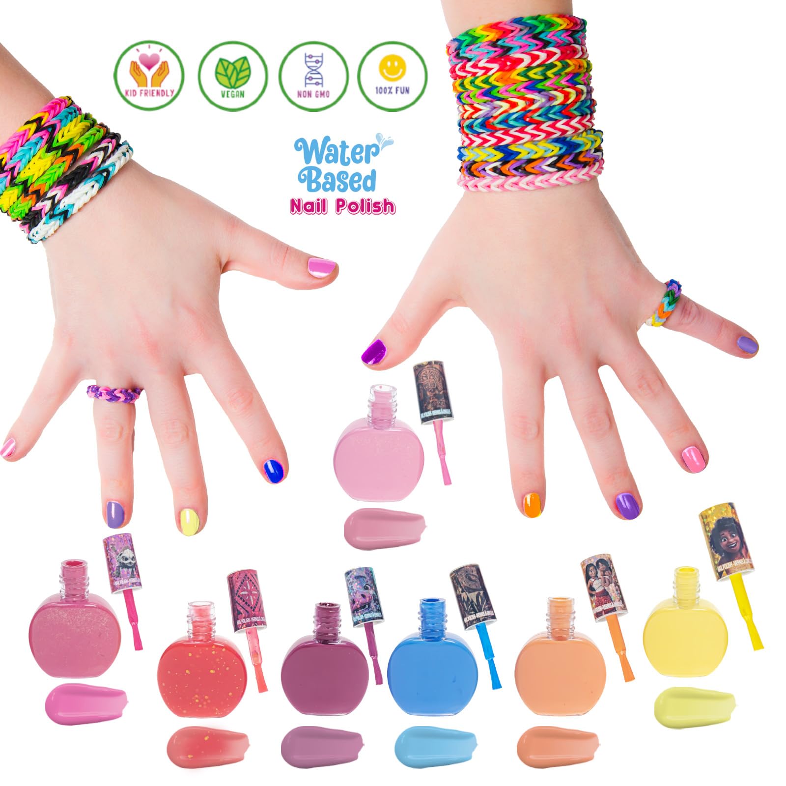 Foto 6 pulgar | Set De Esmaltes De Uñas Townley Girl Moana 2 A Base De Agua, 18 Unidades, 3 O Más - Venta Internacional.