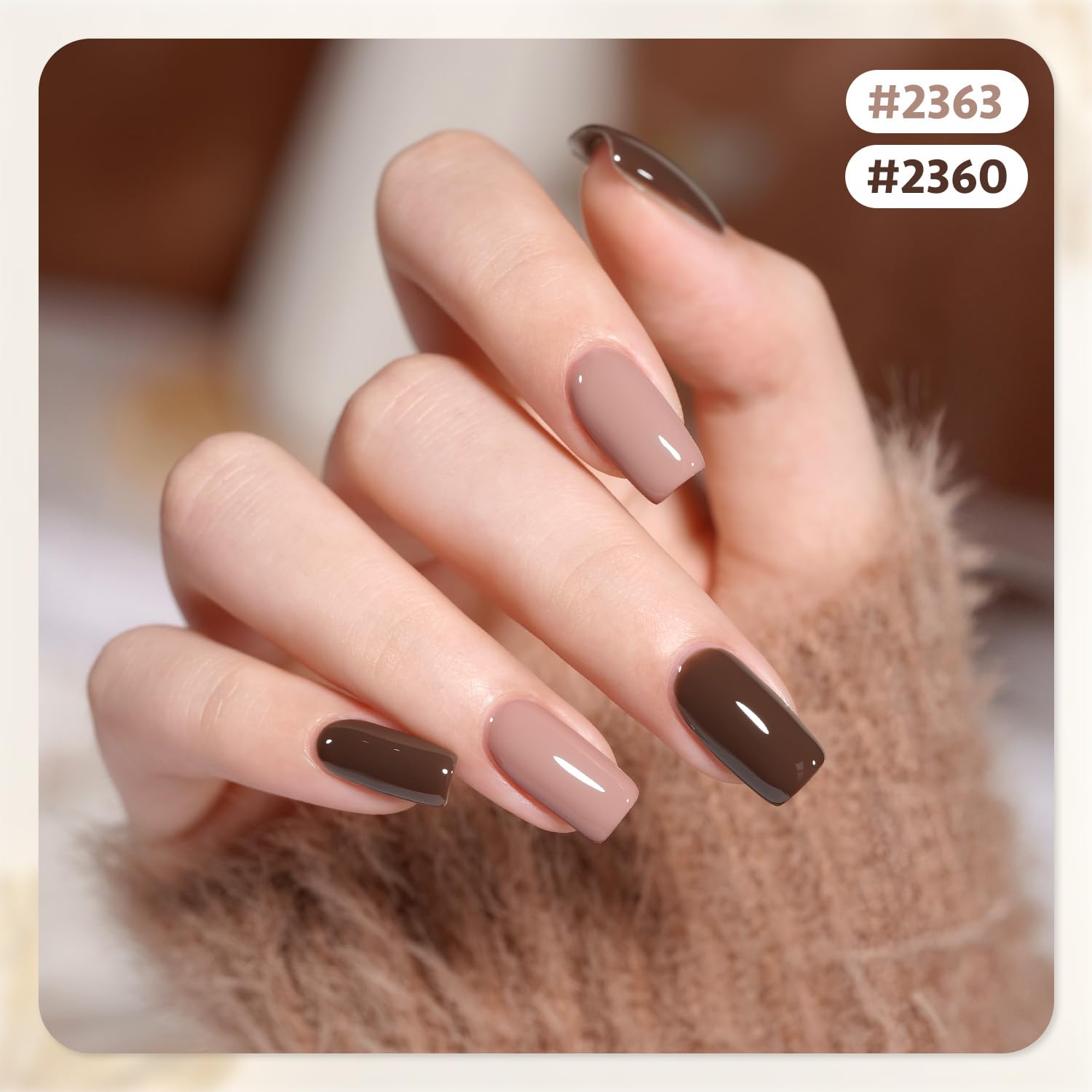Foto 4 pulgar | Set De Esmaltes De Uñas En Gel Gaoy, Rojo, Marrón Y Blanco, 6,5 Ml X 6 - Venta Internacional.