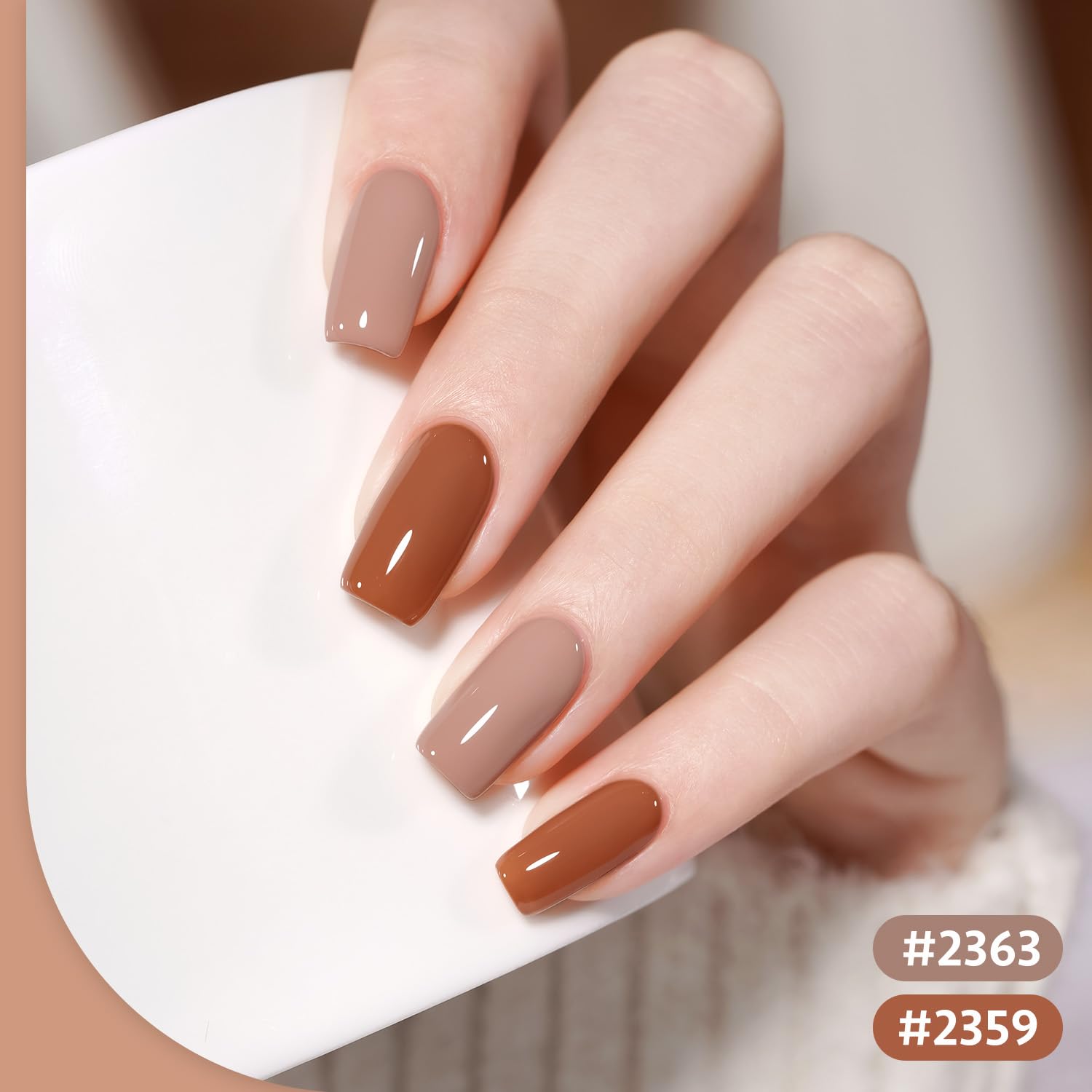 Foto 5 pulgar | Set De Esmaltes De Uñas En Gel Gaoy, Rojo, Marrón Y Blanco, 6,5 Ml X 6 - Venta Internacional.
