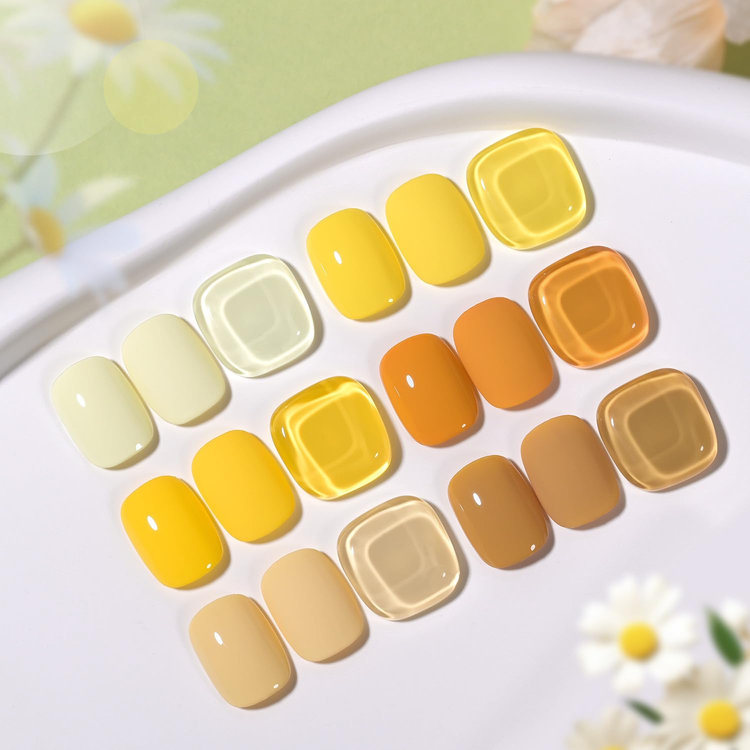 Foto 3 pulgar | Set De Esmaltes De Uñas Gaoy, Gel Amarillo Y Naranja, 6 Colores, 7,3 Ml - Venta Internacional.