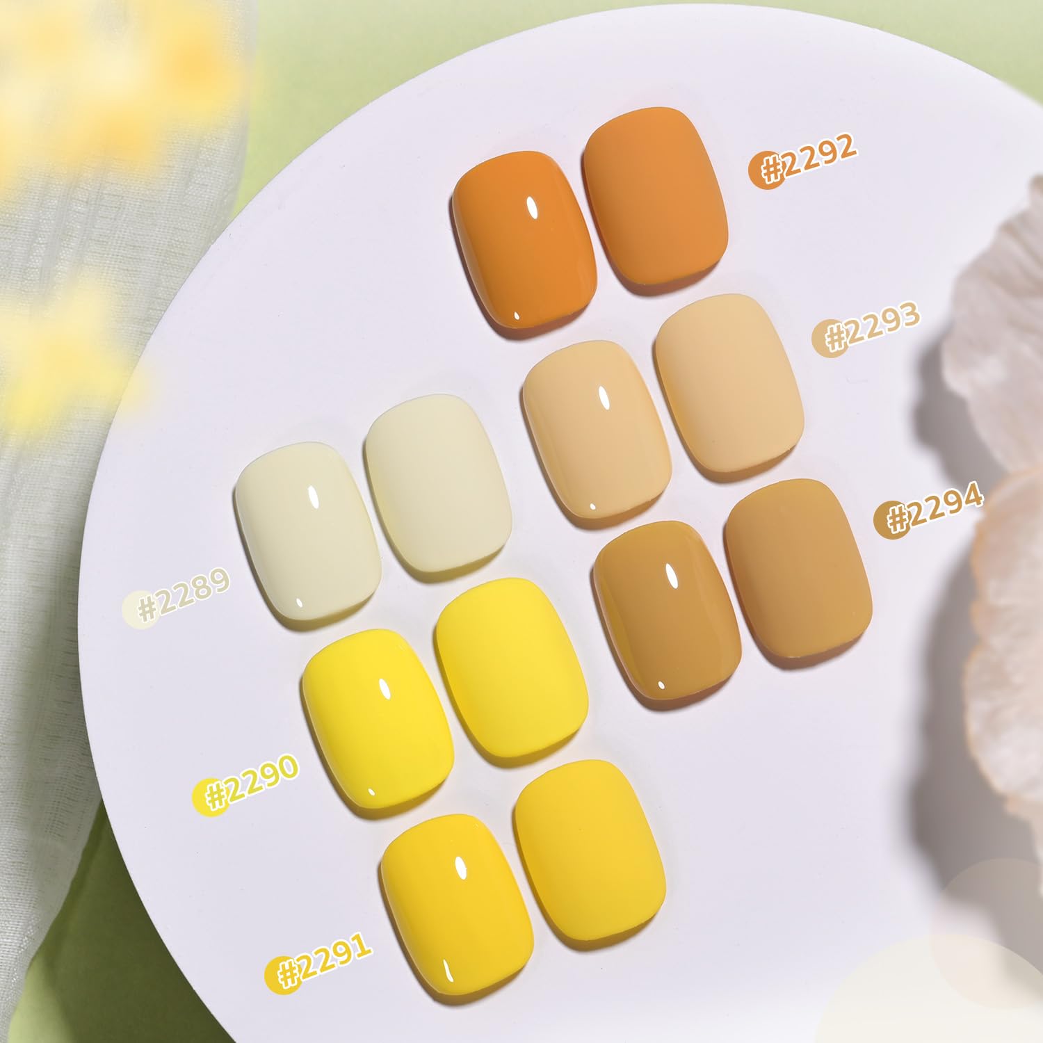Foto 7 pulgar | Set De Esmaltes De Uñas Gaoy, Gel Amarillo Y Naranja, 6 Colores, 7,3 Ml - Venta Internacional.