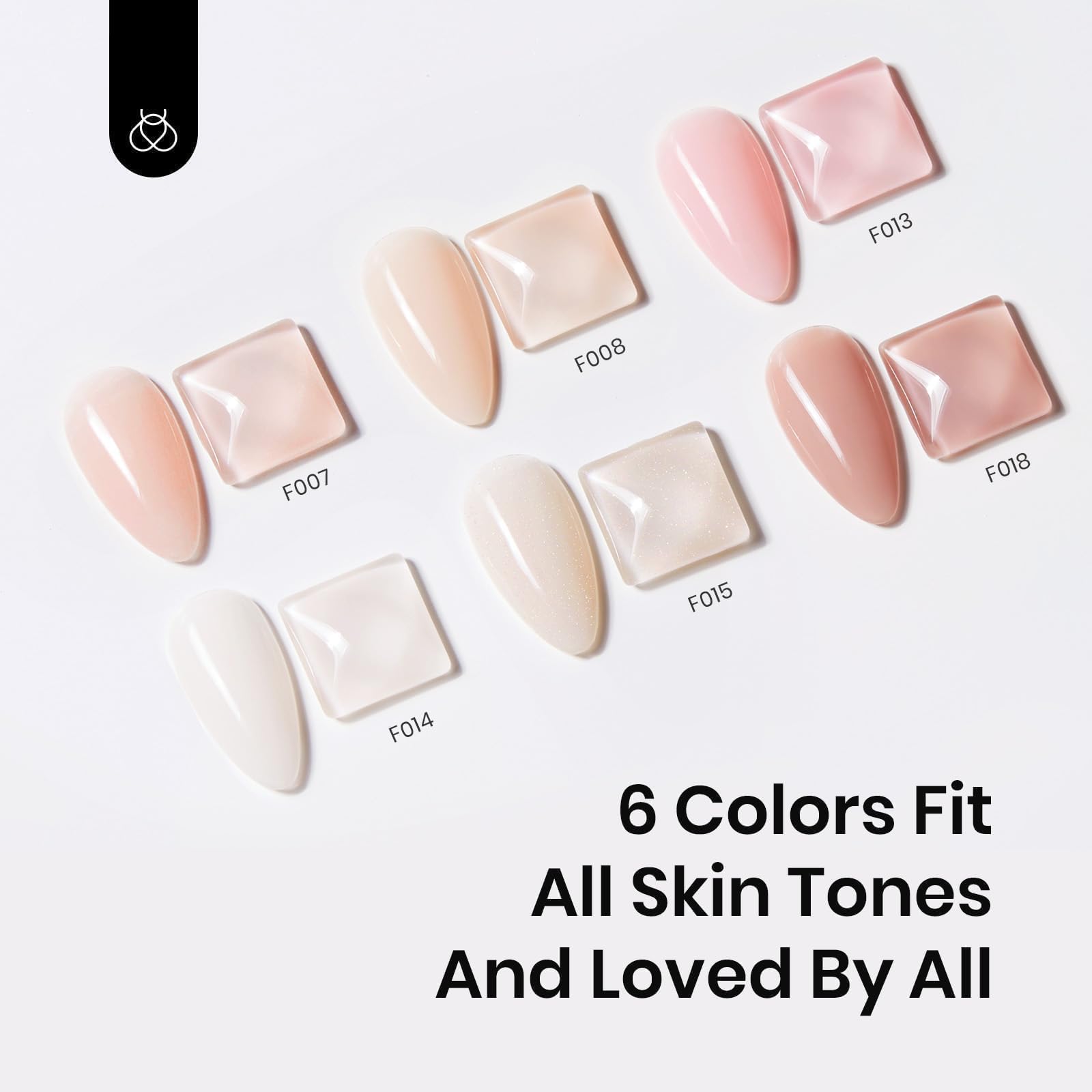 Foto 5 pulgar | Set De Gel Para Uñas Beetles Color Base 7,5 Ml, 6 Unidades Con Base De Goma - Venta Internacional.
