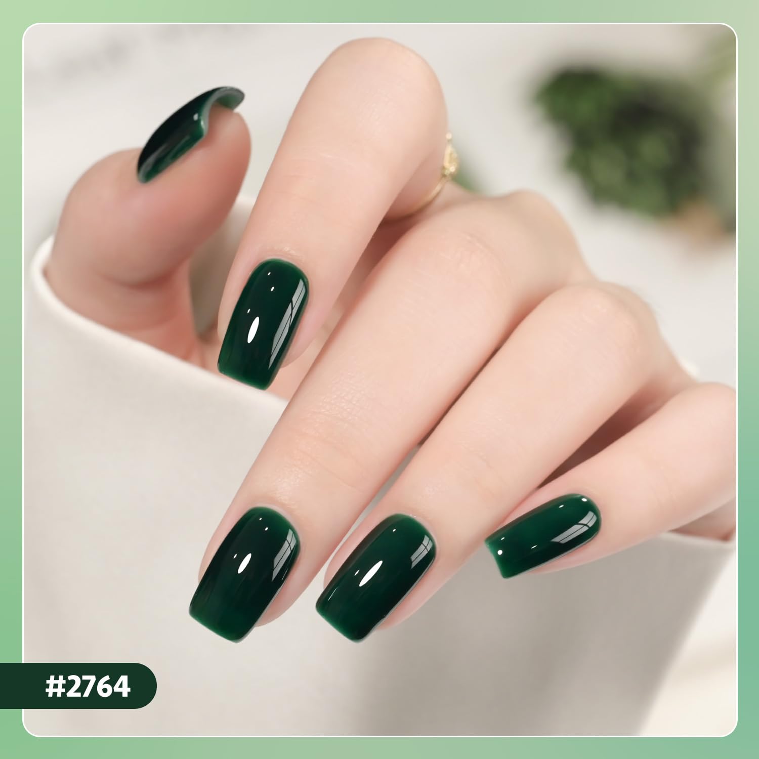 Foto 3 pulgar | Kit De Esmaltes De Uñas En Gel Gaoy, Color Blanco Y Verde, Purpurina, 23 Unidades - Venta Internacional.