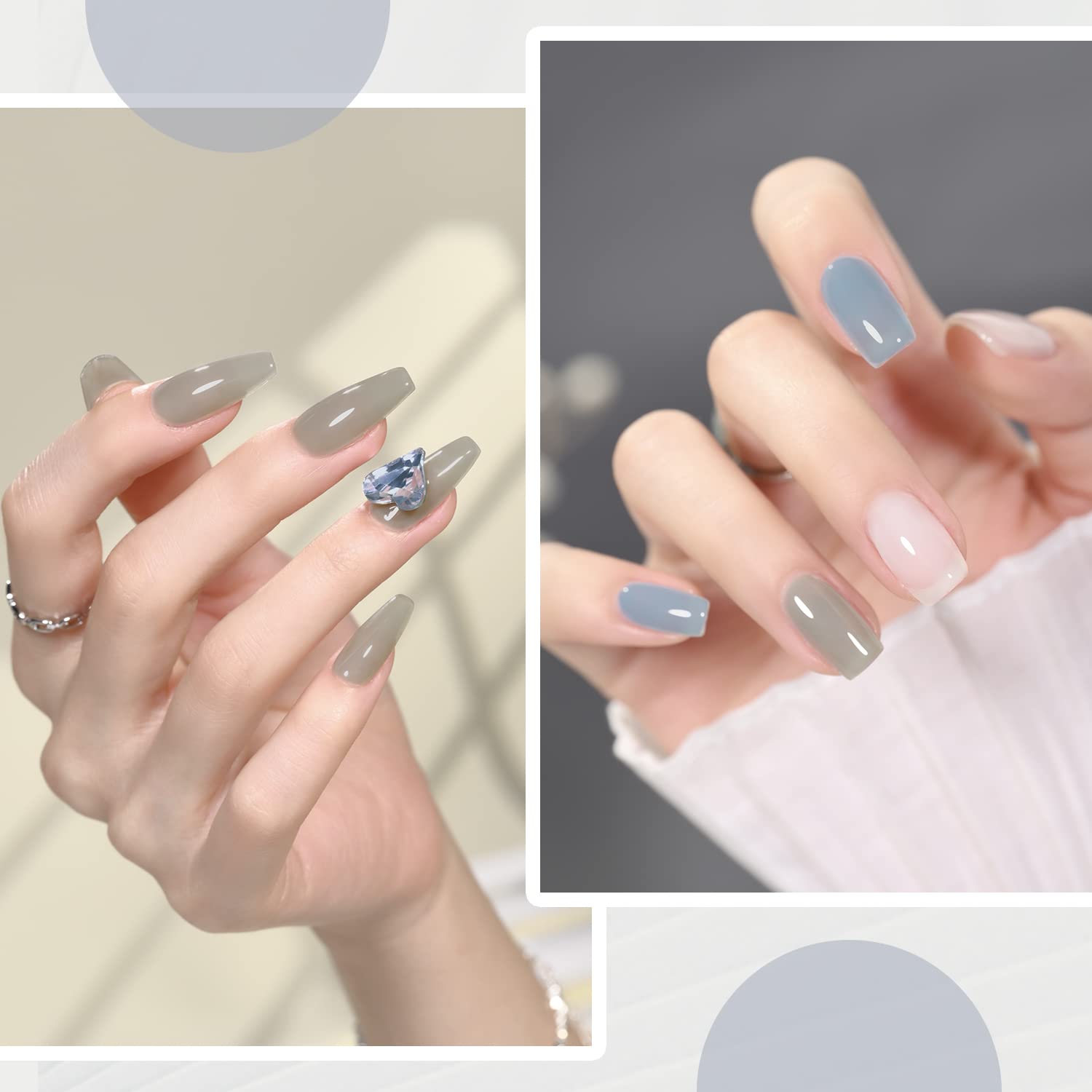 Foto 5 pulgar | Kit De Esmaltes De Uñas En Gel Gaoy Cloudy Coast, 3 Colores, 16 Ml, Uv Soak Off - Venta Internacional.