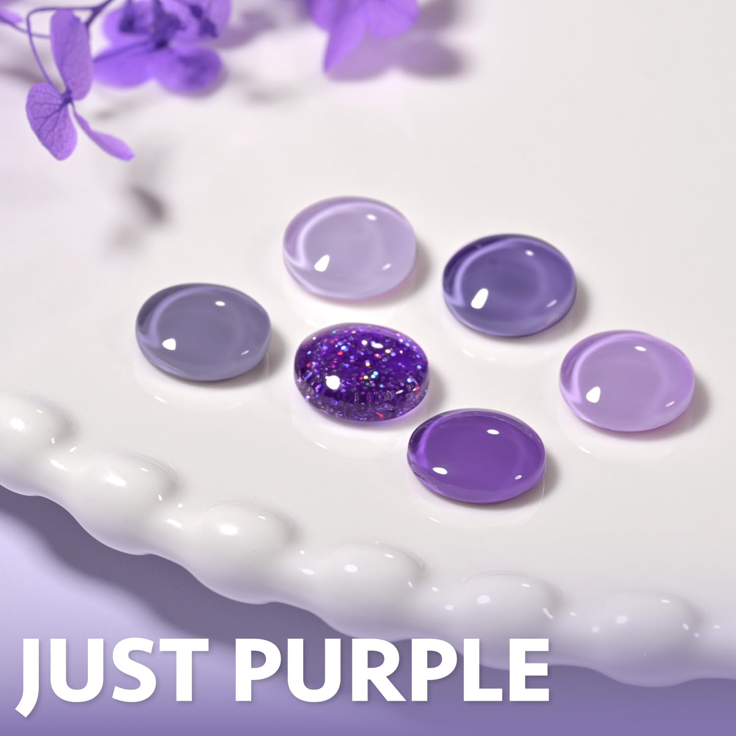 Foto 6 | Set De Esmaltes De Uñas En Gel Gaoy Purple, 6 Colores, Purpurina - Venta Internacional.