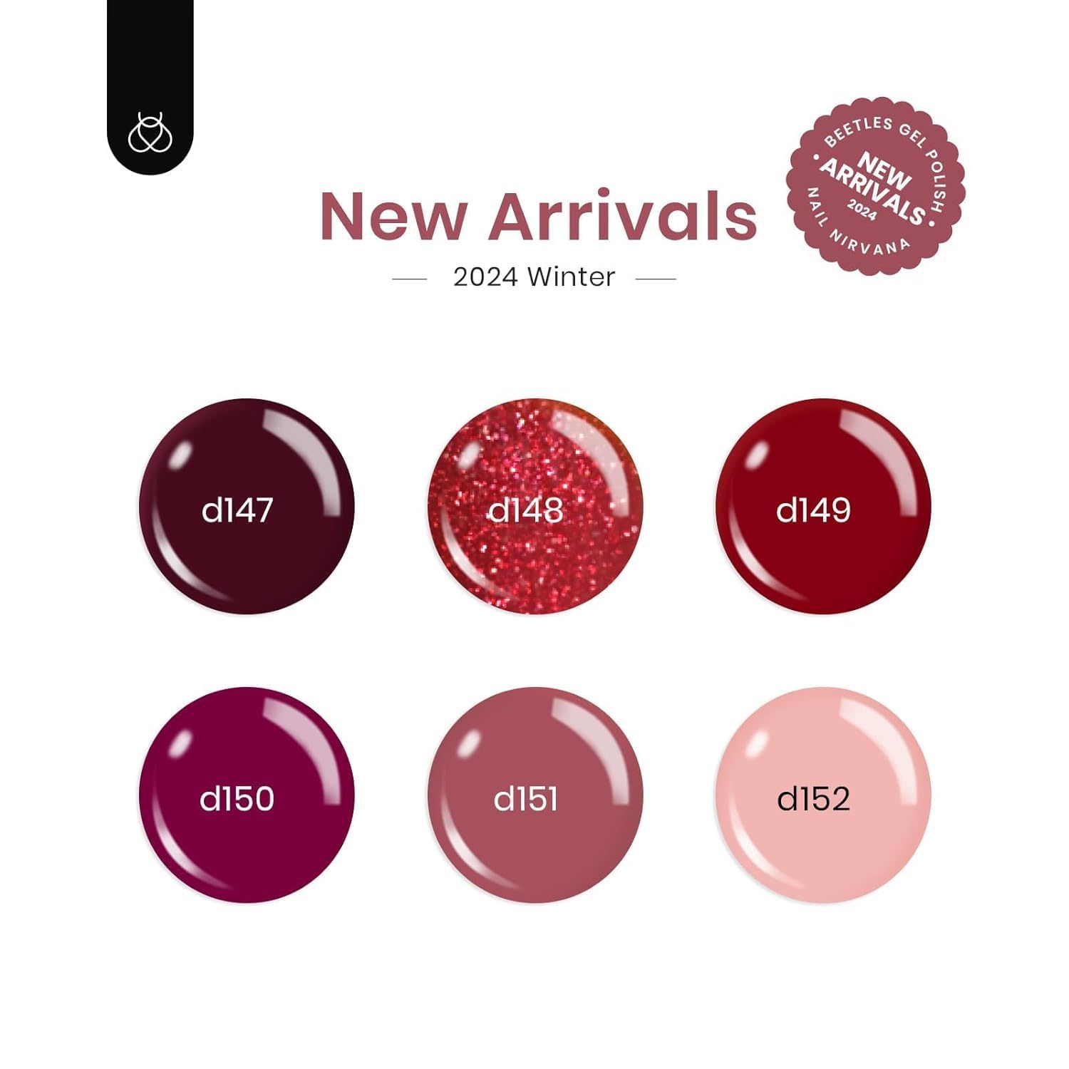 Foto 3 pulgar | Esmalte De Uñas En Gel Beetles Marvelous Lady Collection, 6 Colores - Venta Internacional.