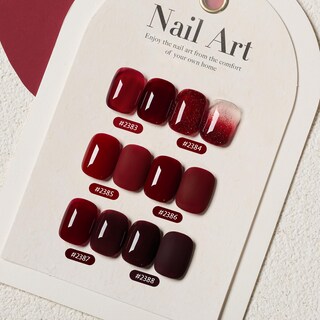 Foto 2 | Set De Esmaltes De Uñas Gaoy Red Gel, 6 Colores, Burdeos Y Cereza, 7,3 Ml - Venta Internacional.