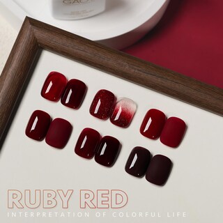 Foto 6 | Set De Esmaltes De Uñas Gaoy Red Gel, 6 Colores, Burdeos Y Cereza, 7,3 Ml - Venta Internacional.