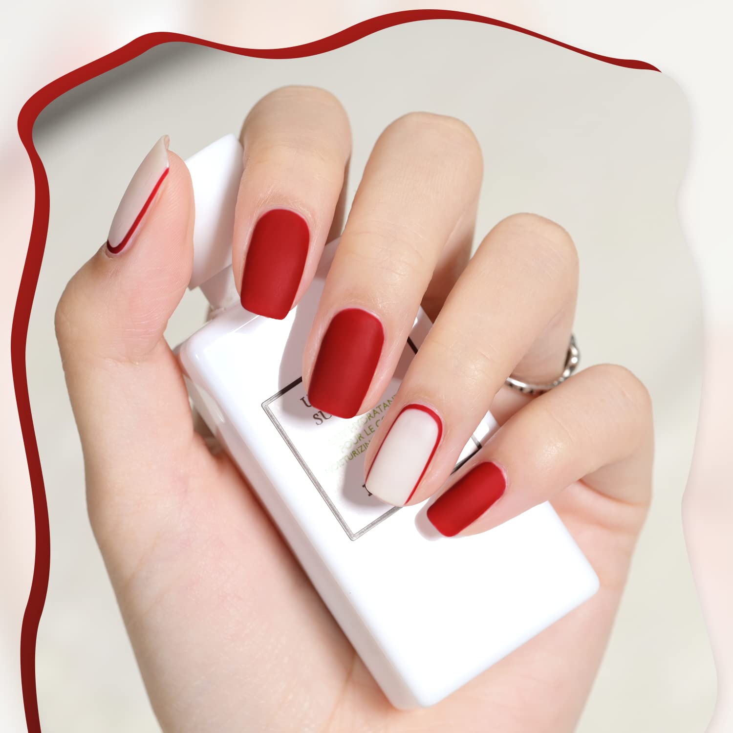 Foto 4 pulgar | Esmalte De Uñas En Gel Gaoy, Rojo Rubí, 16 Ml, Remoja Y Cura Con Luz Uv - Venta Internacional.
