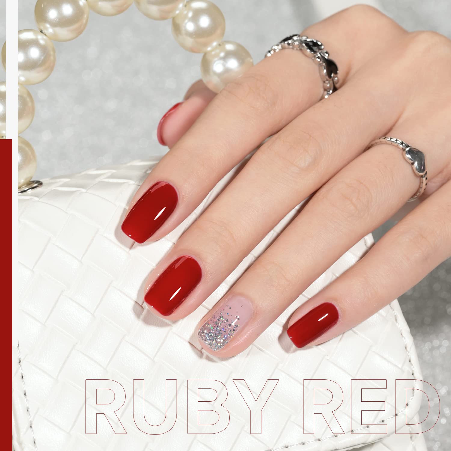 Foto 6 pulgar | Esmalte De Uñas En Gel Gaoy, Rojo Rubí, 16 Ml, Remoja Y Cura Con Luz Uv - Venta Internacional.